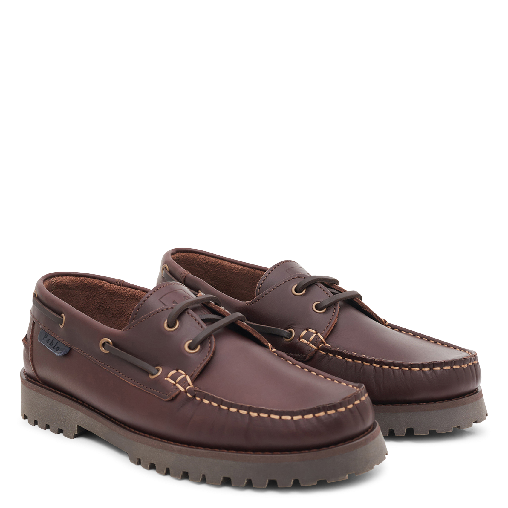 Segelschuhe aus Leder PABLO Braun