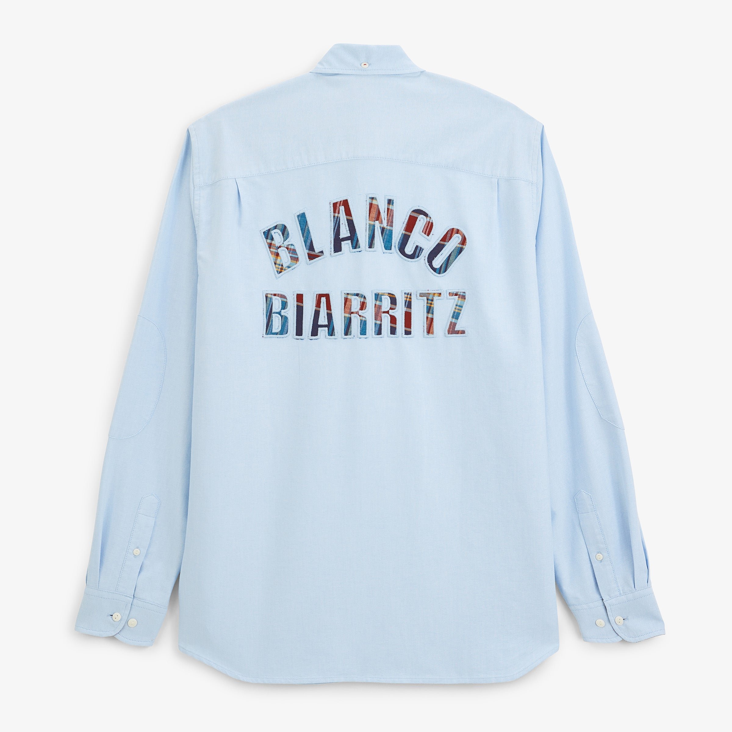 Long-sleeved Oxford shirt blanco biarritz sky blue SERGE BLANCO Blue