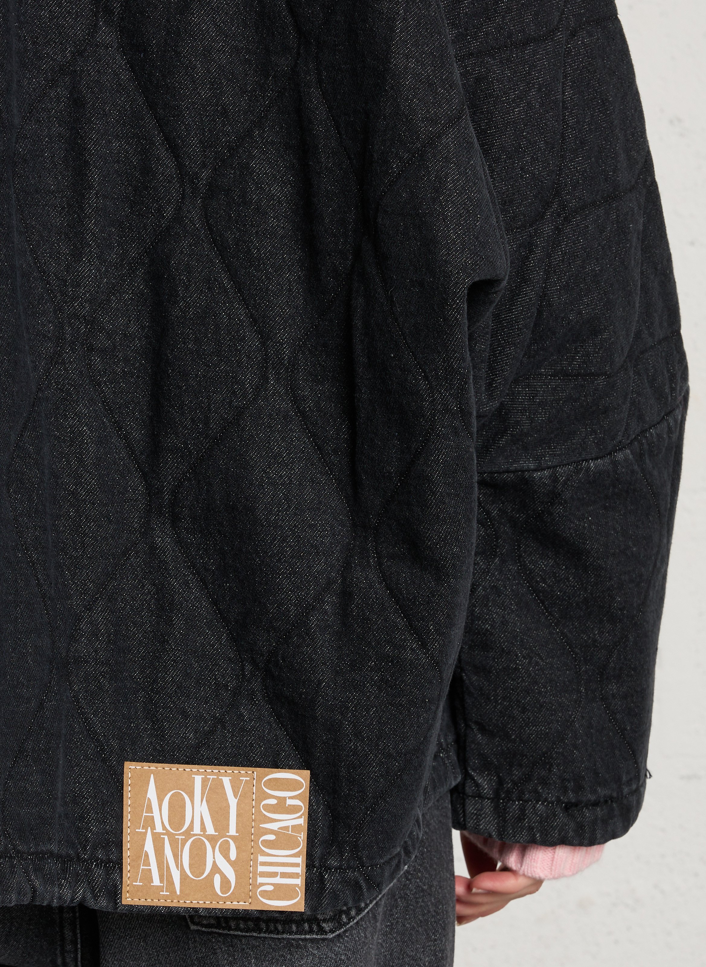 Steppjacke aus Baumwoll-Denim AOKYANOS Blau