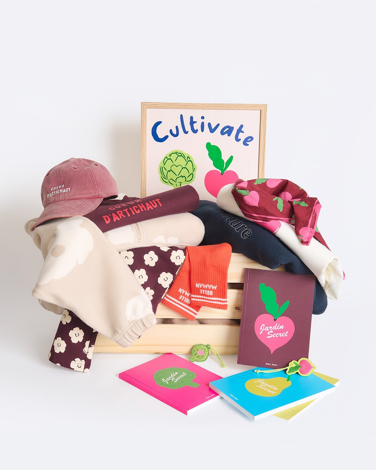 Radish Love Bandana EMOI EMOI Red