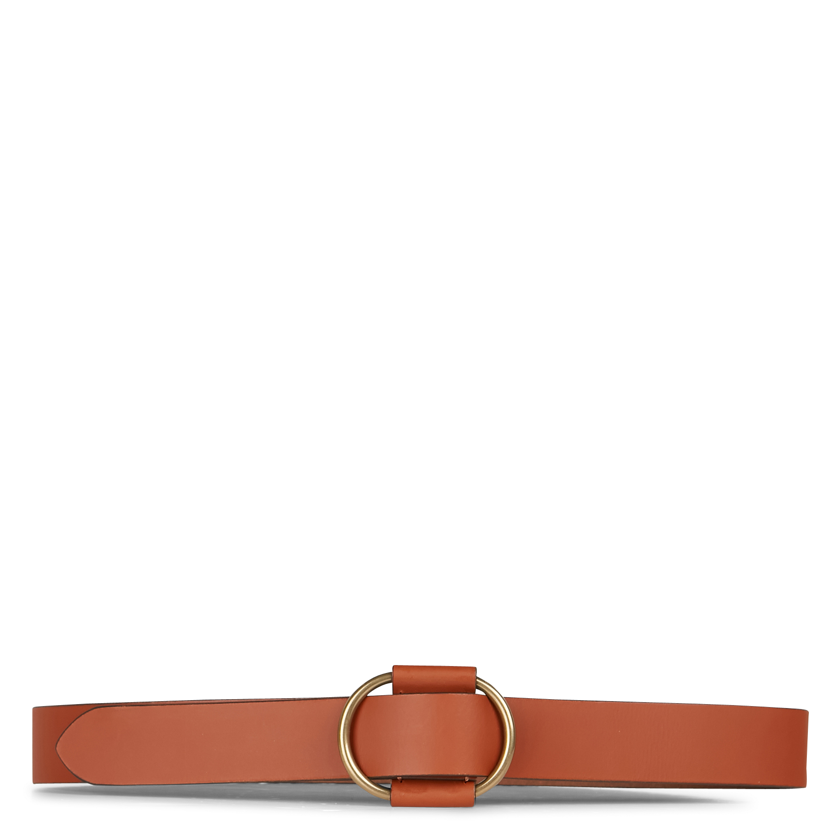 Ceinture en cuir de buffle  Root beer