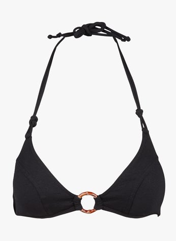Haut Bikini Femme Haut De Bikini Banana Moon Yero Santafe Femme - Triangle Texturé Noir Élégant Bikini Texture Haut Bikini Femme Haut De Bikini Banana Moon Yero Santafe Femme - Triangle Texturé Noir Élégant Bikini Texture