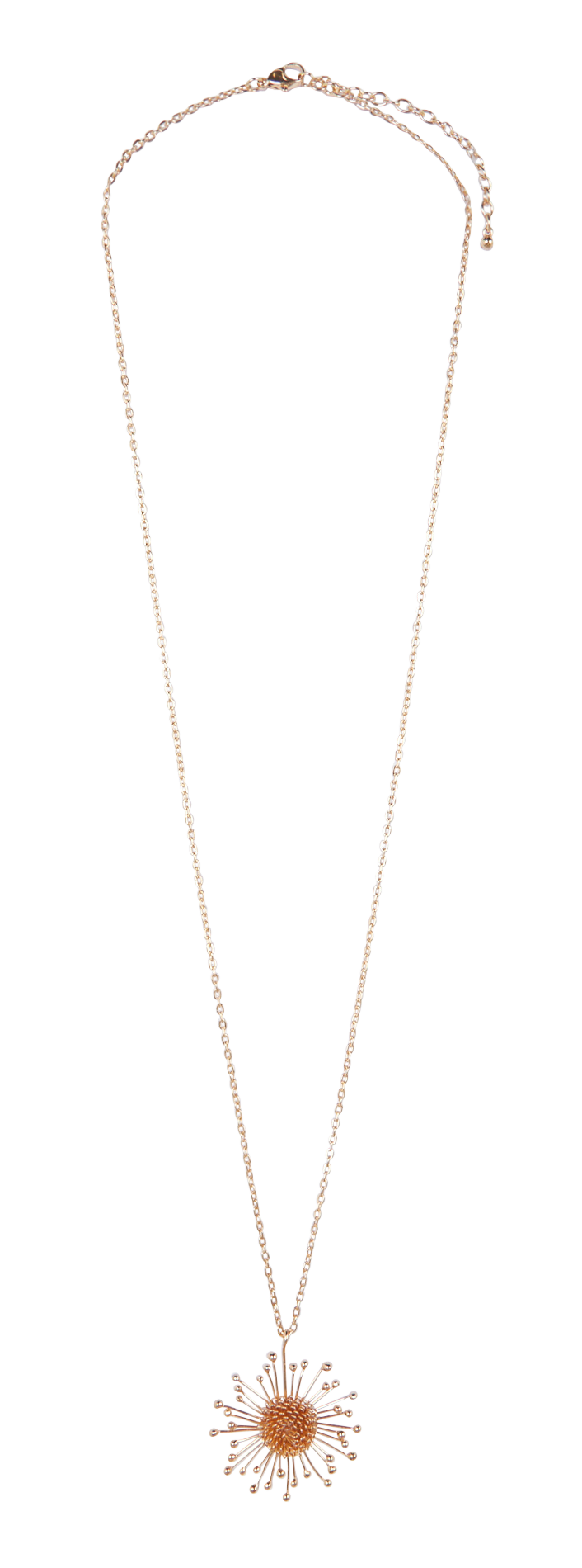 Long brass-mix necklace LA FEE MARABOUTEE Yellow