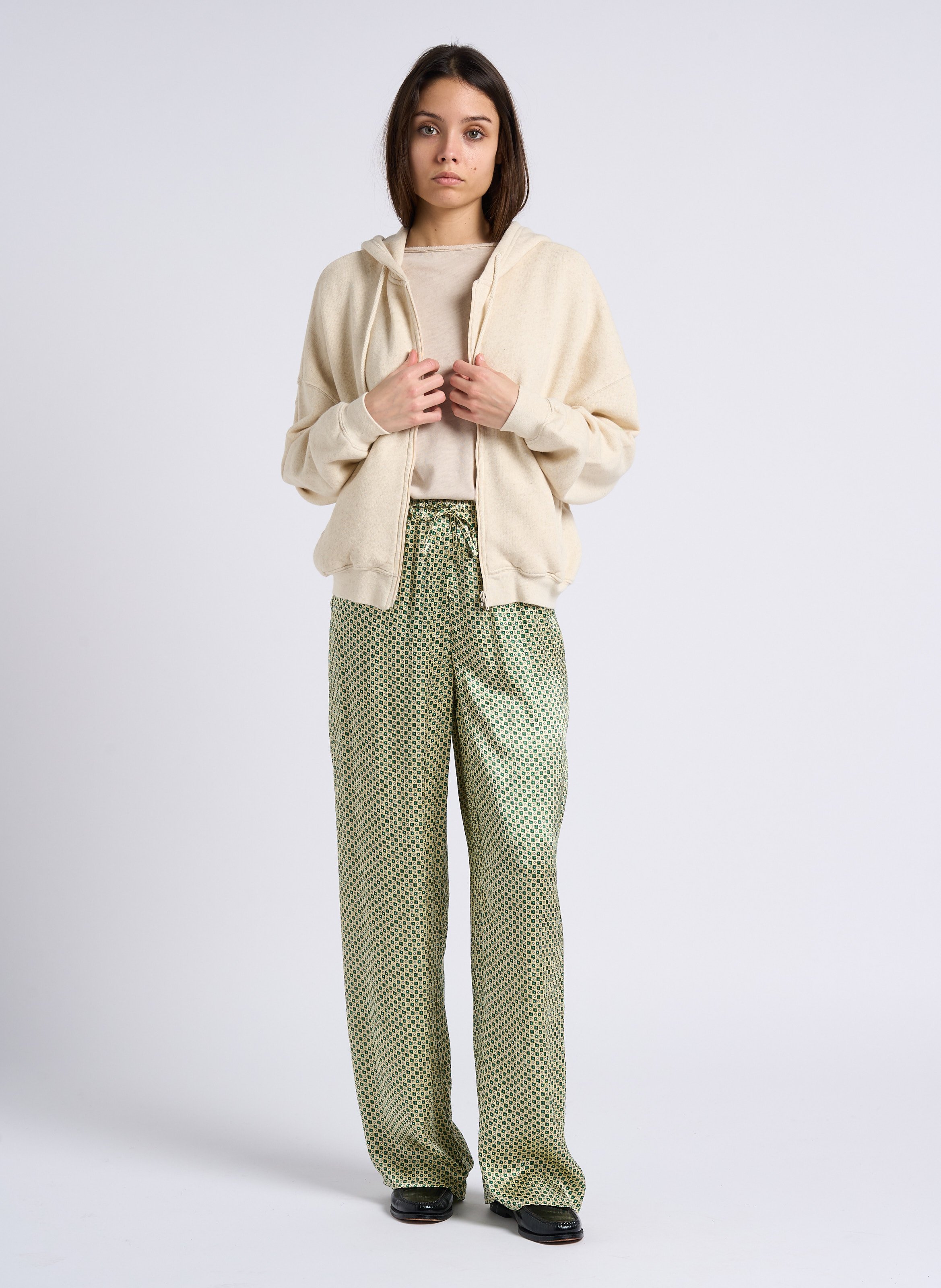 Boat-neck cotton T-shirt AMERICAN VINTAGE Beige