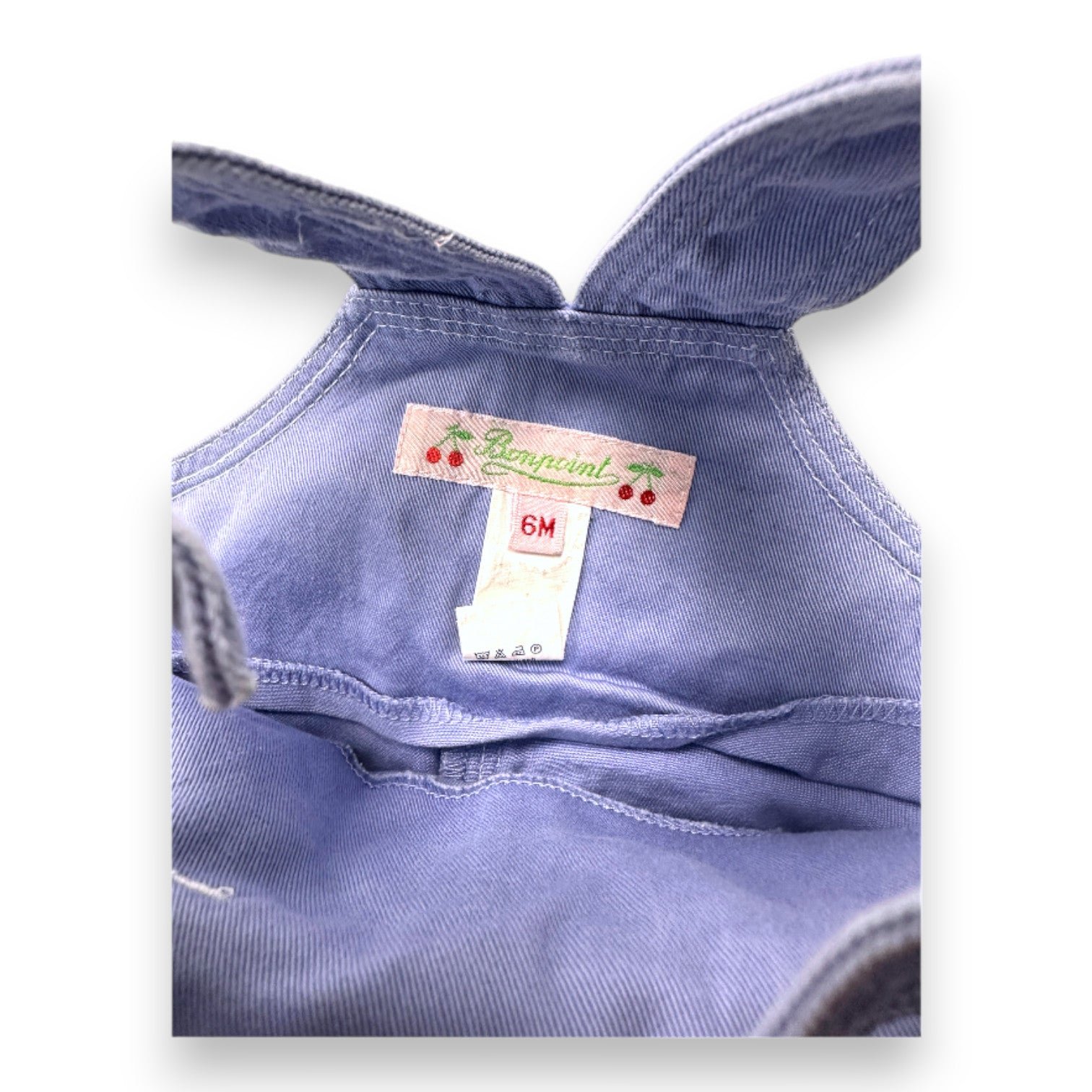 Blue Baby Dungarees - 6 months BONPOINT - Seconde Main Blue