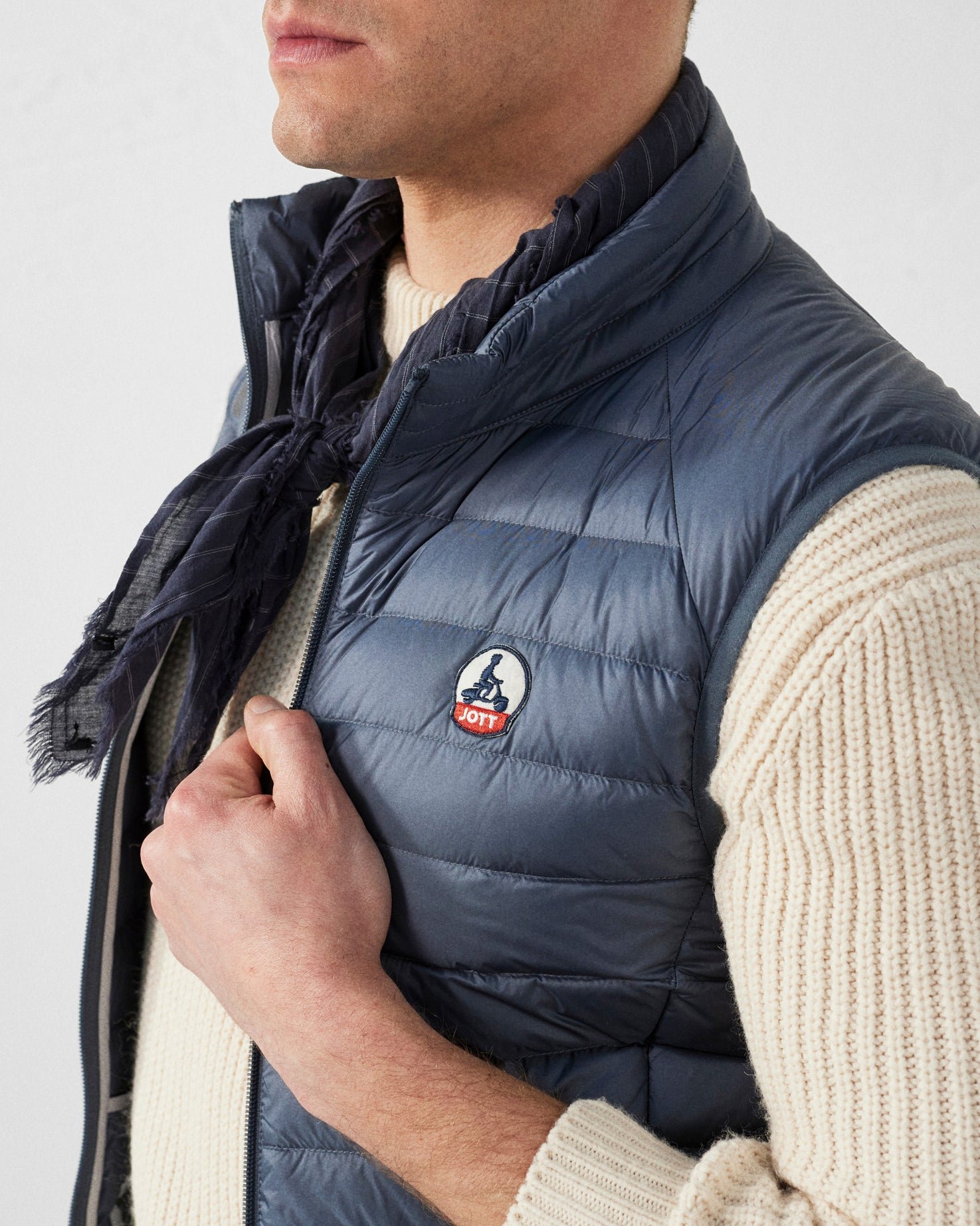 Sleeveless puffer jacket Tom JOTT Blue