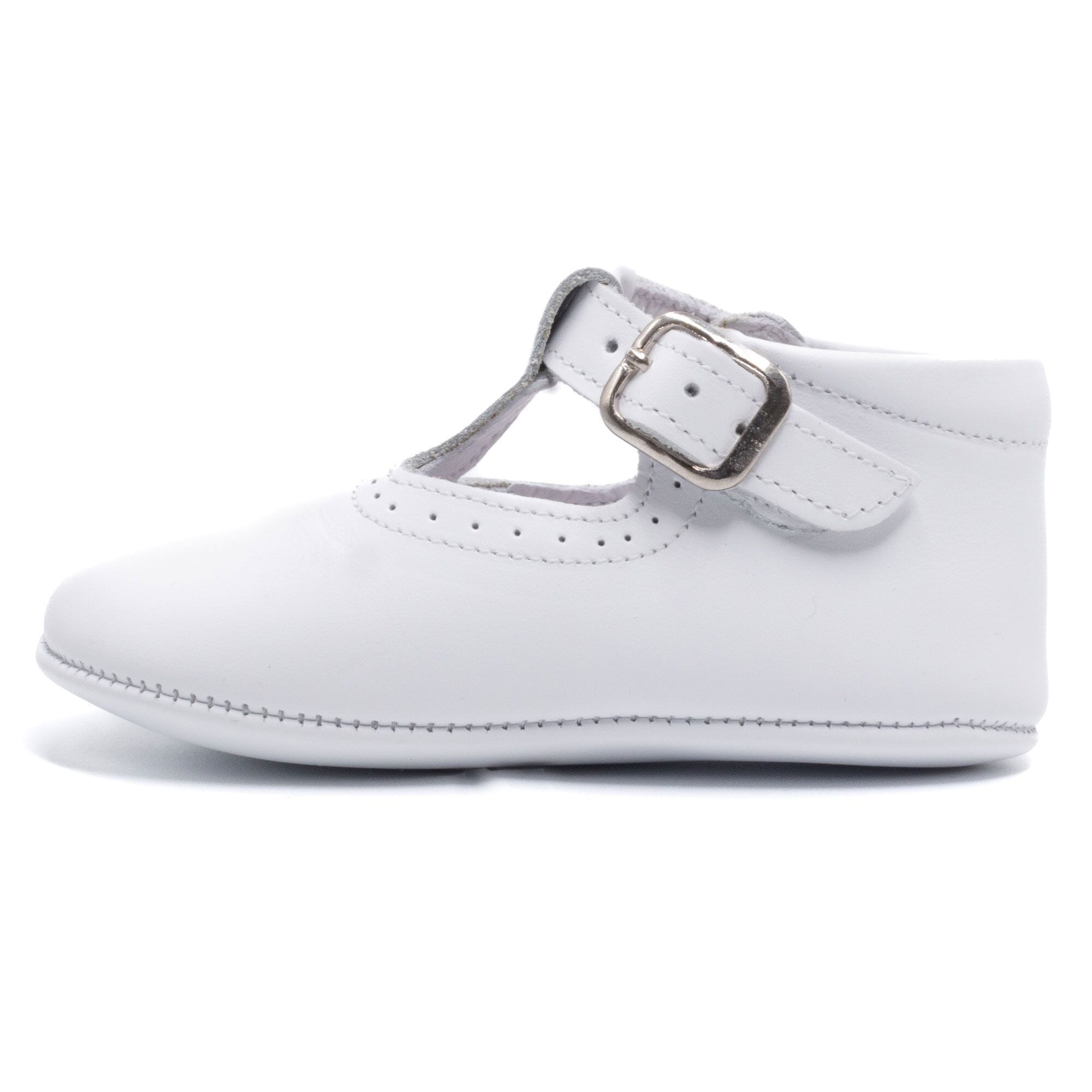 Baby leather slipper Boni & Sidonie White