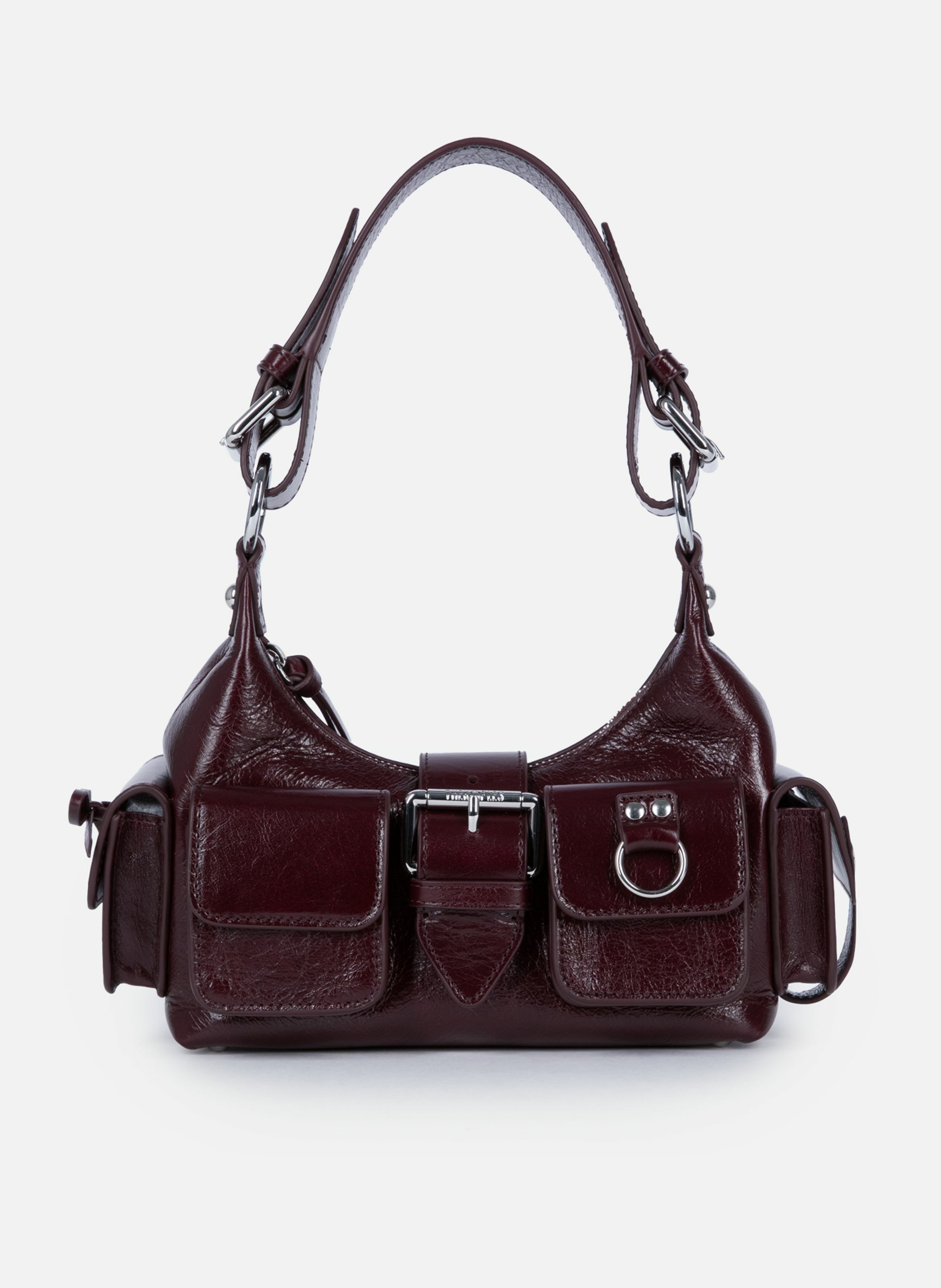 Sac amelia small en cuir craquelé THE KOOPLES Rouge