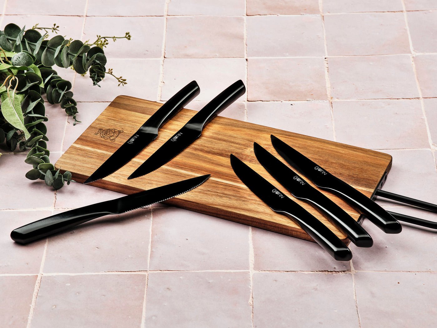 Jensen steak knives - 6 pieces BJORN Black