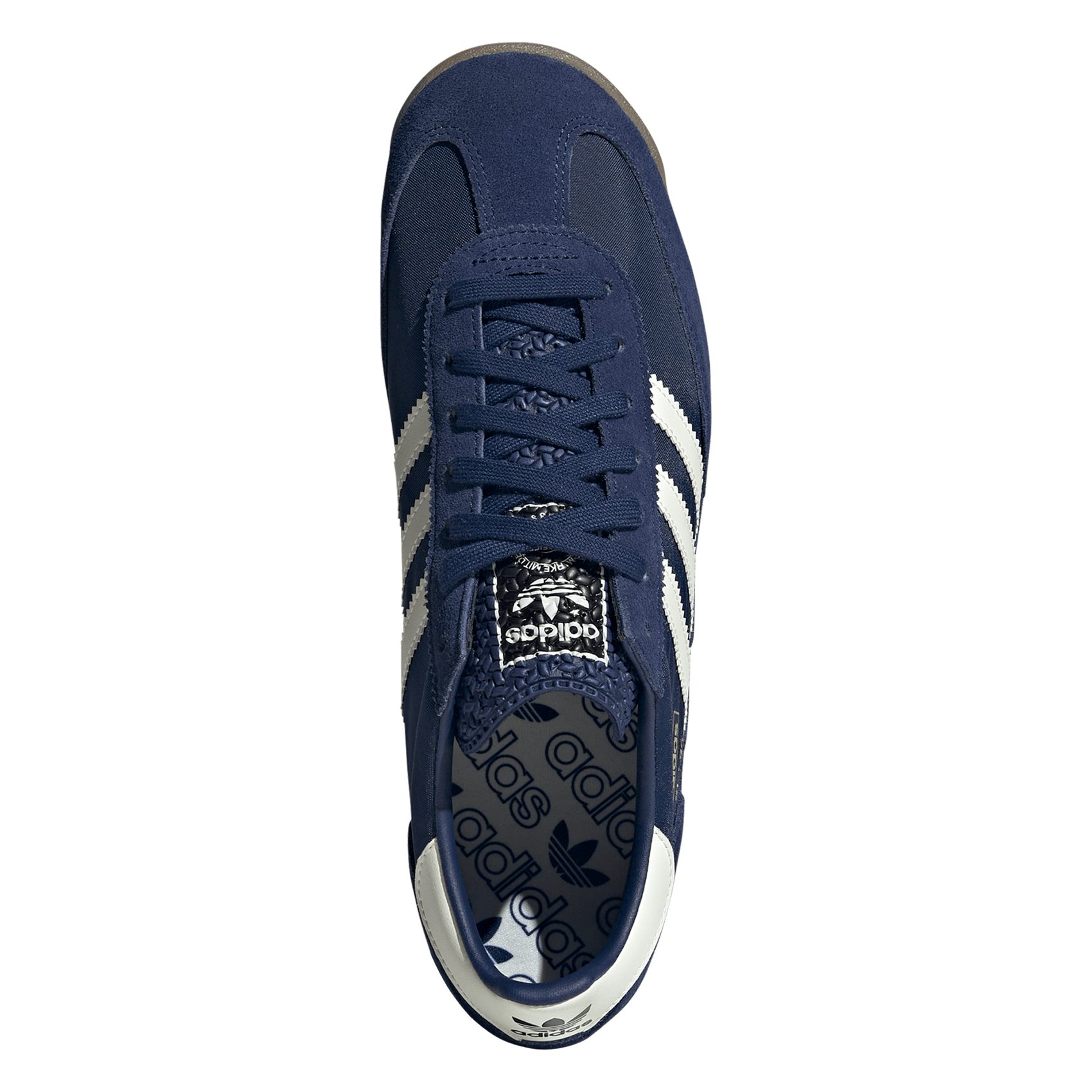Contrasting leather-effect low-top sneakers ADIDAS Blue