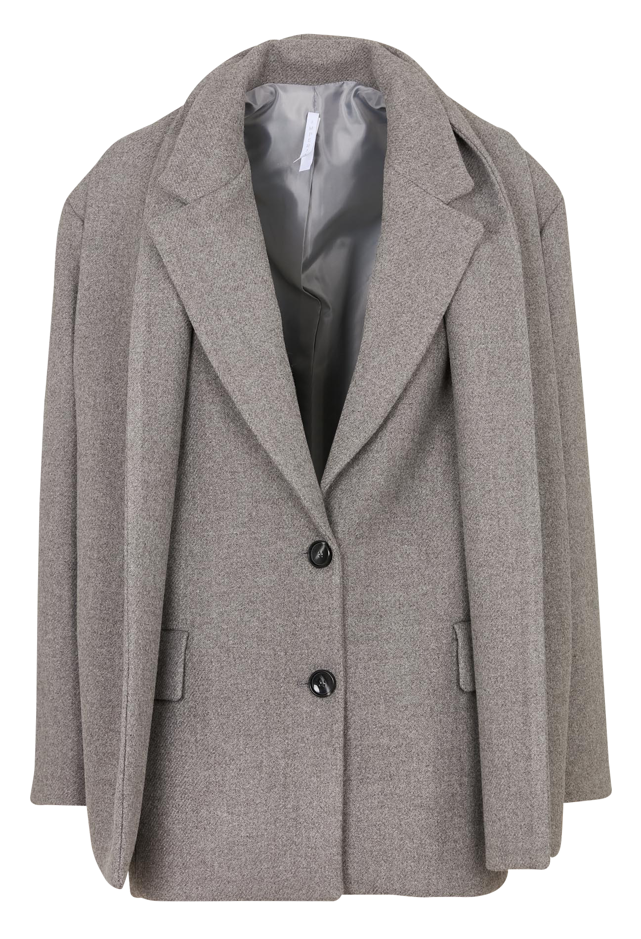 Manteau col tailleur  IMPERIAL Gris