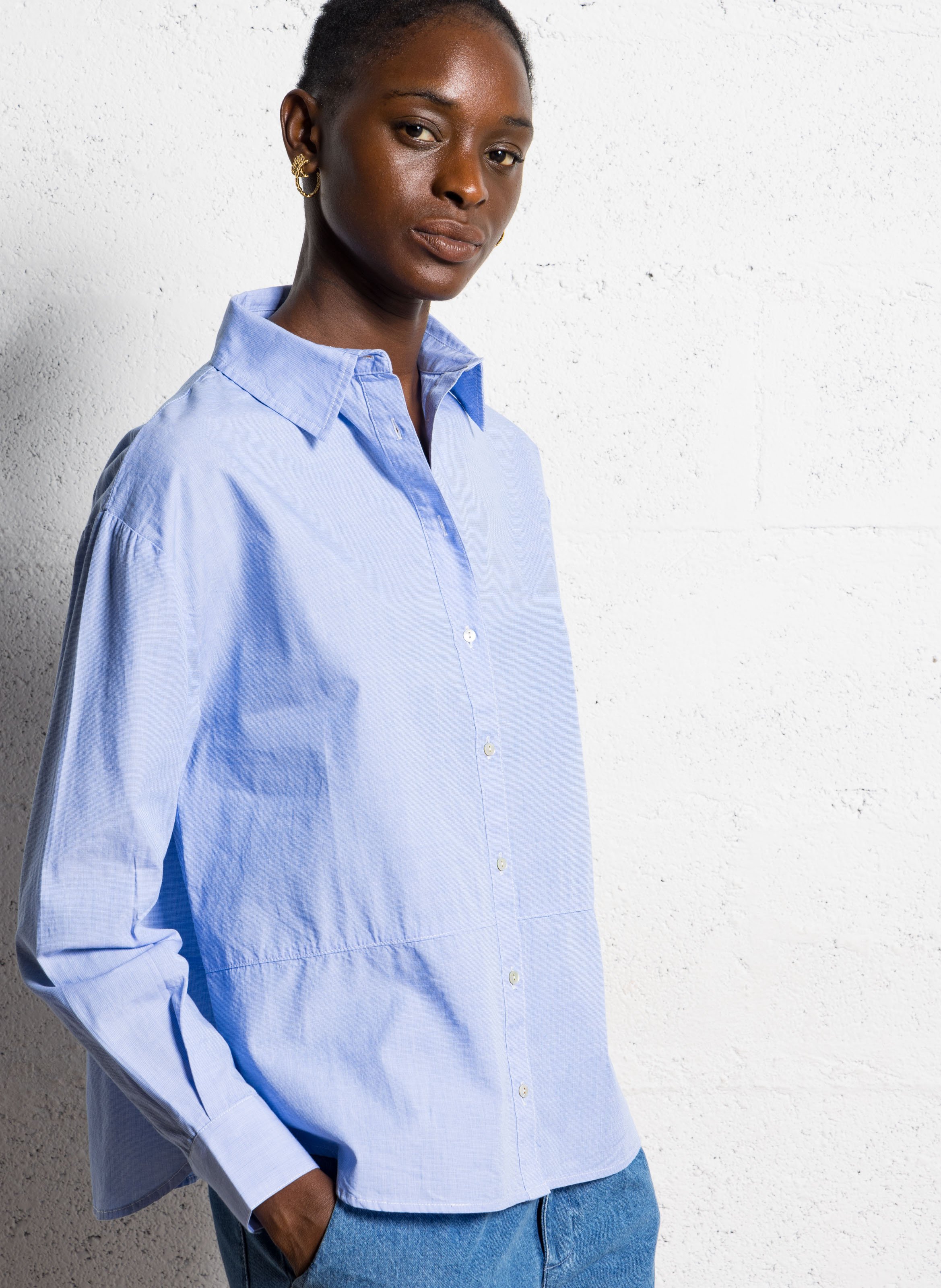 Capri plain oversized shirt BELLA JONES