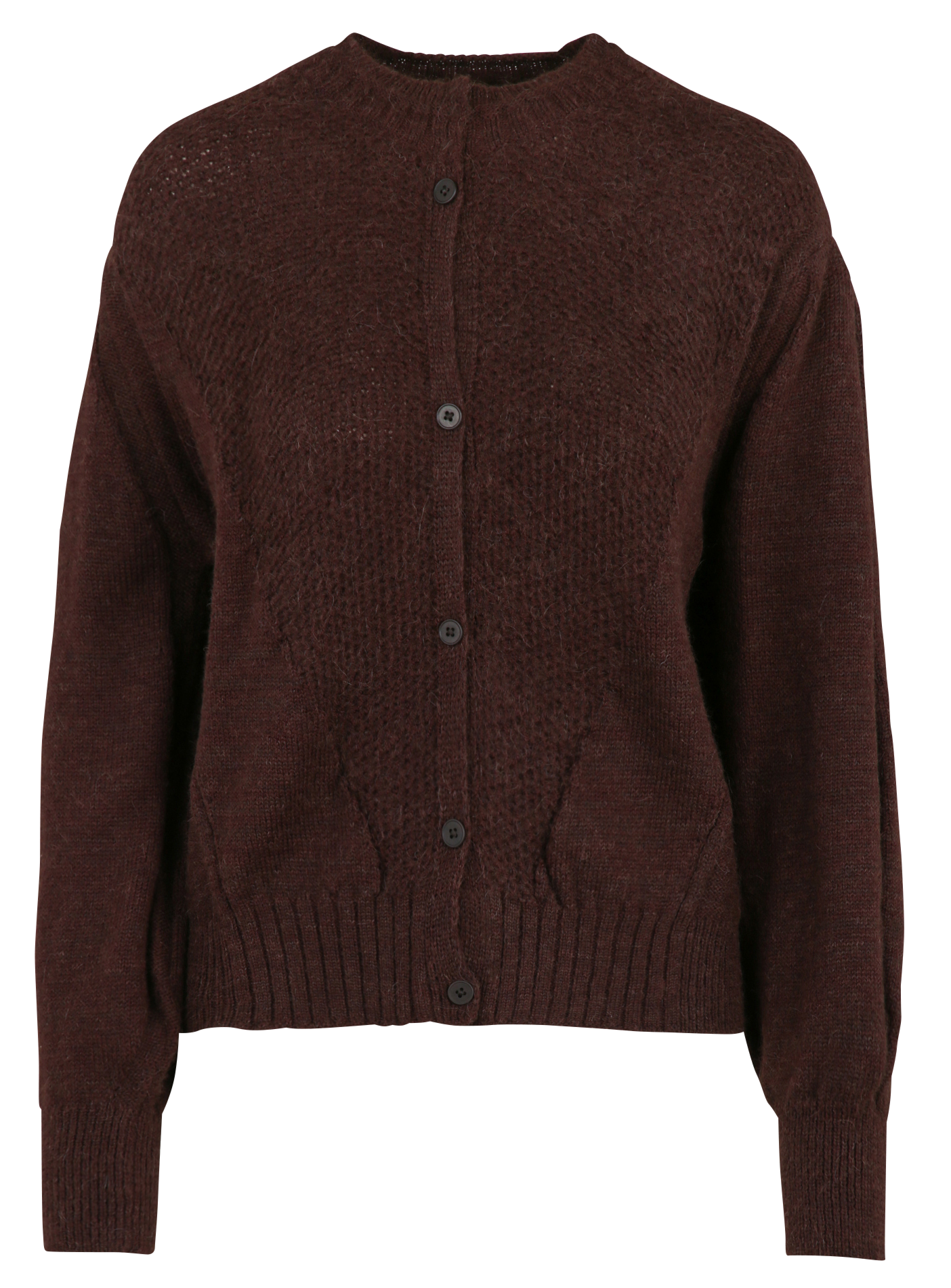Oversized cardigan van wolmix COTELAC Violet