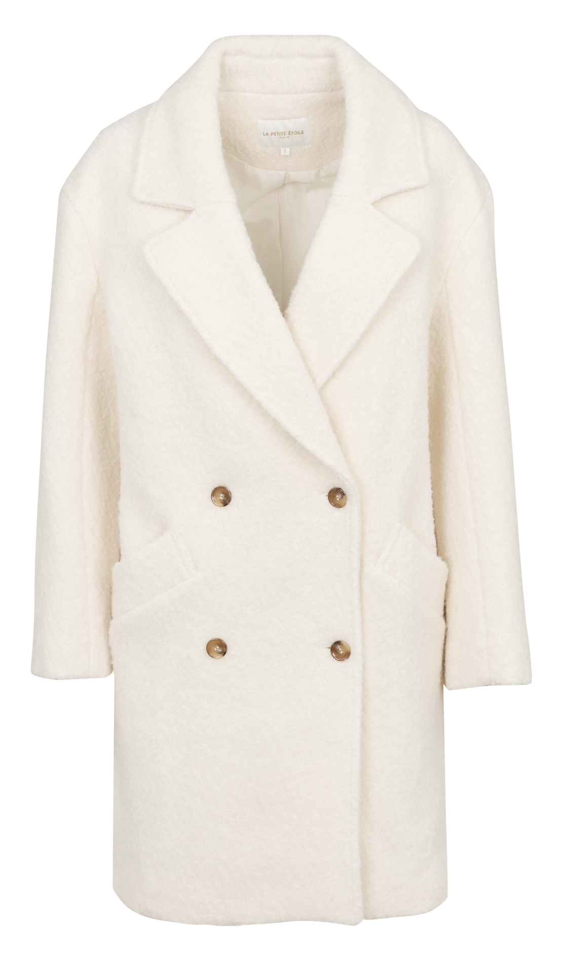 Manteau col tailleur  LA PETITE ETOILE Beige