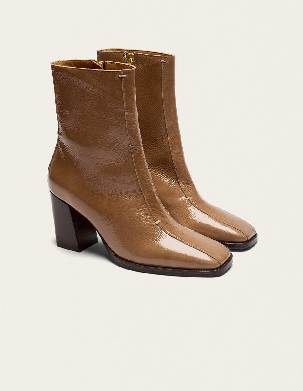 Ankle boots with heel ODAJE EX. M.MOUSTACHE Brown