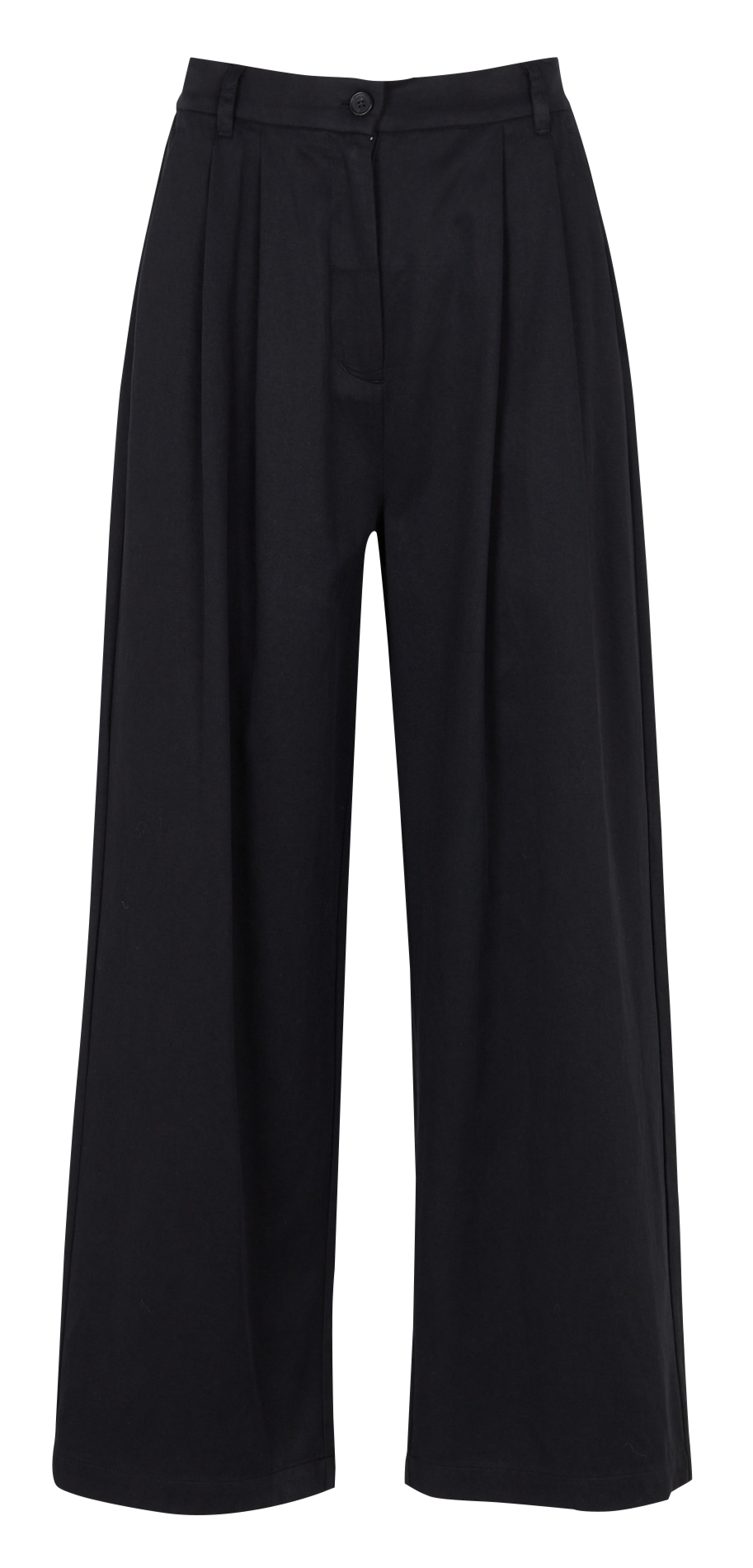 Chino van katoenmix RUE DE TOKYO Zwart