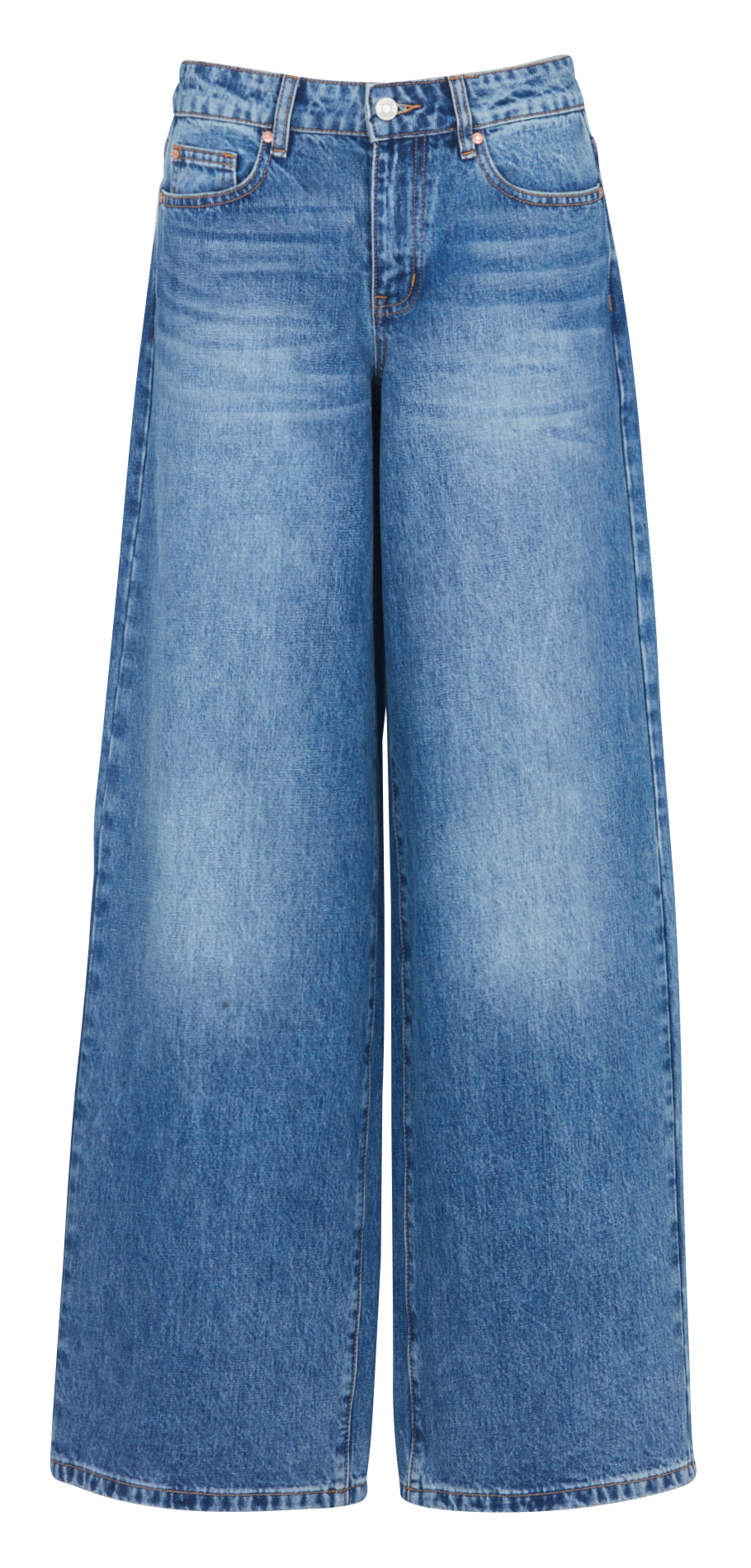 Weit geschnittene Jeans - aus Baumwolle MKT Blau