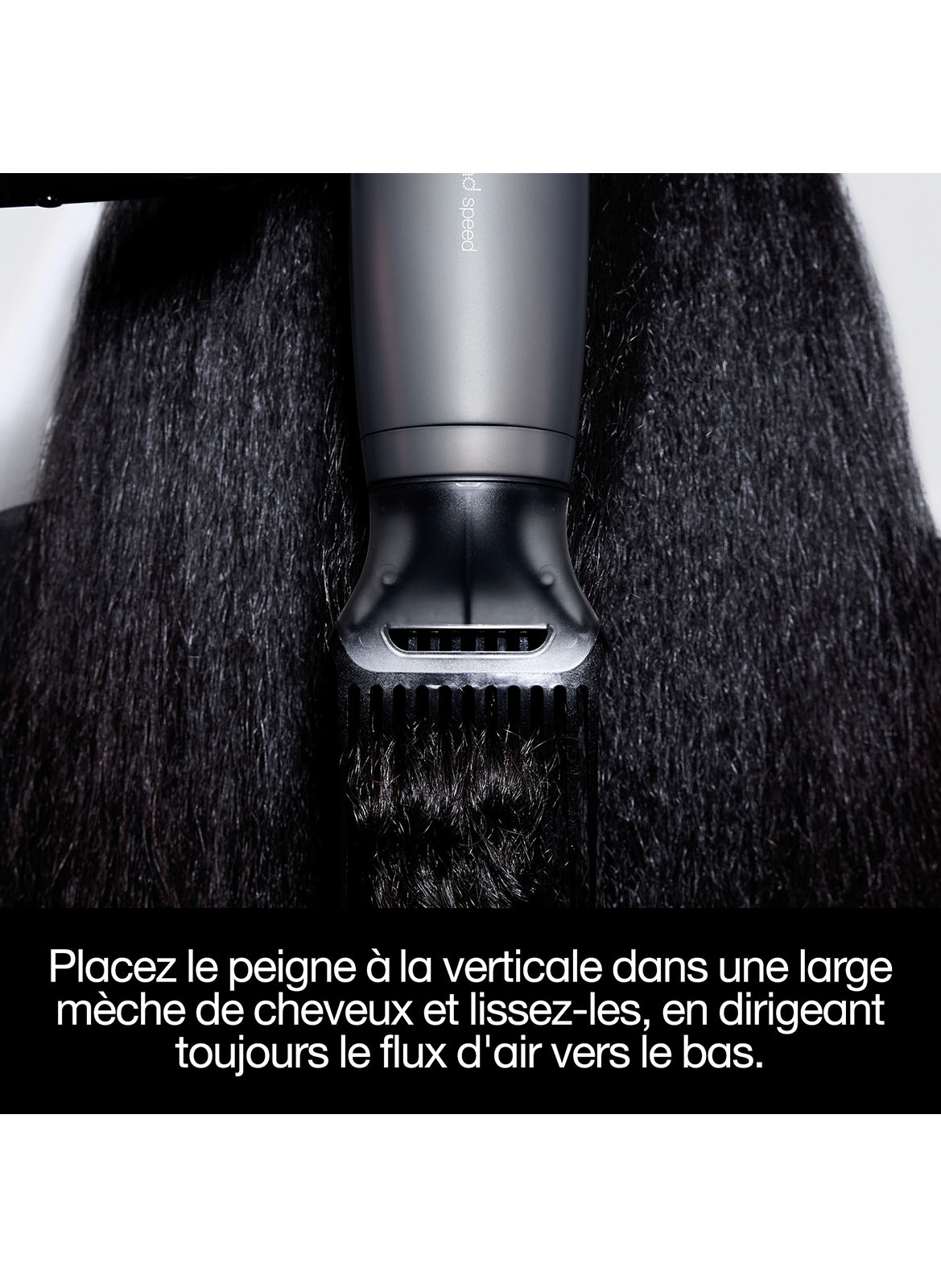 COMB NOZZLE FOR GHD SPEED HAIR DRYER GHD Noir