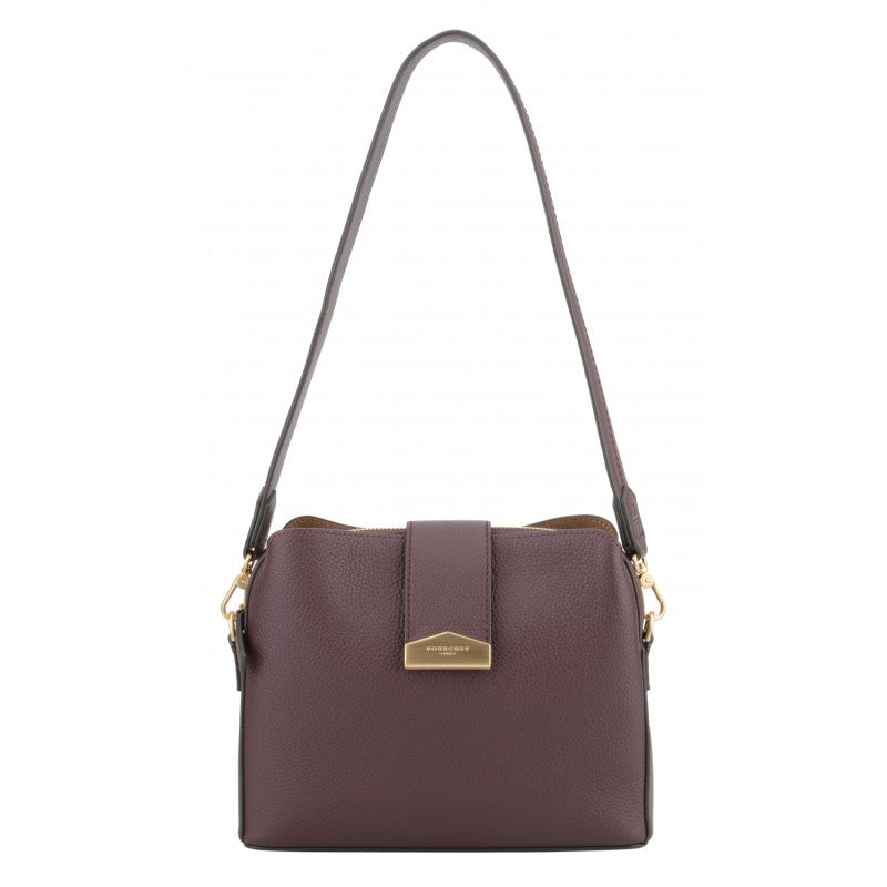 Calfskin leather shoulder bag POURCHET Red