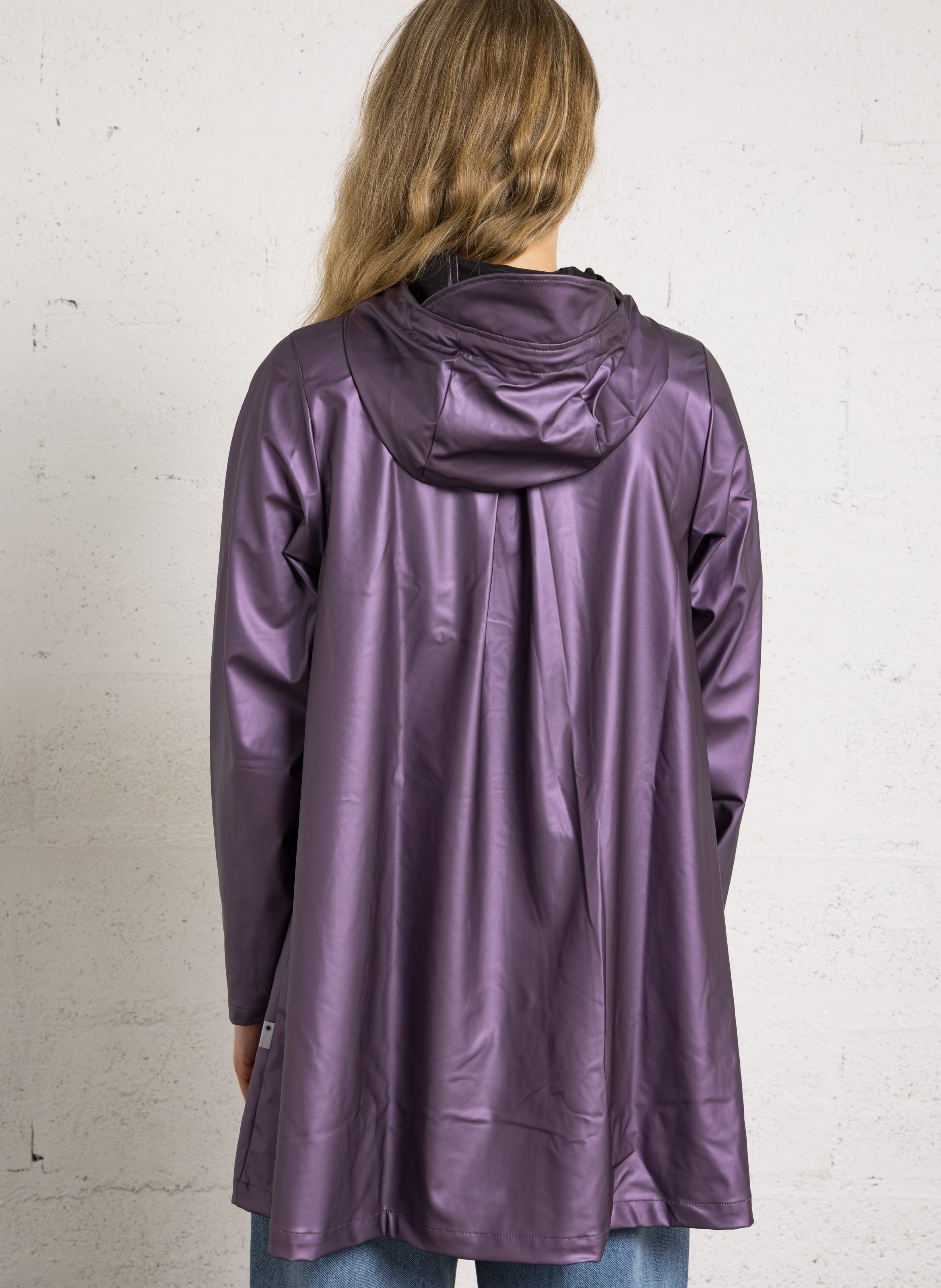 Hooded jacket RAINS Purple