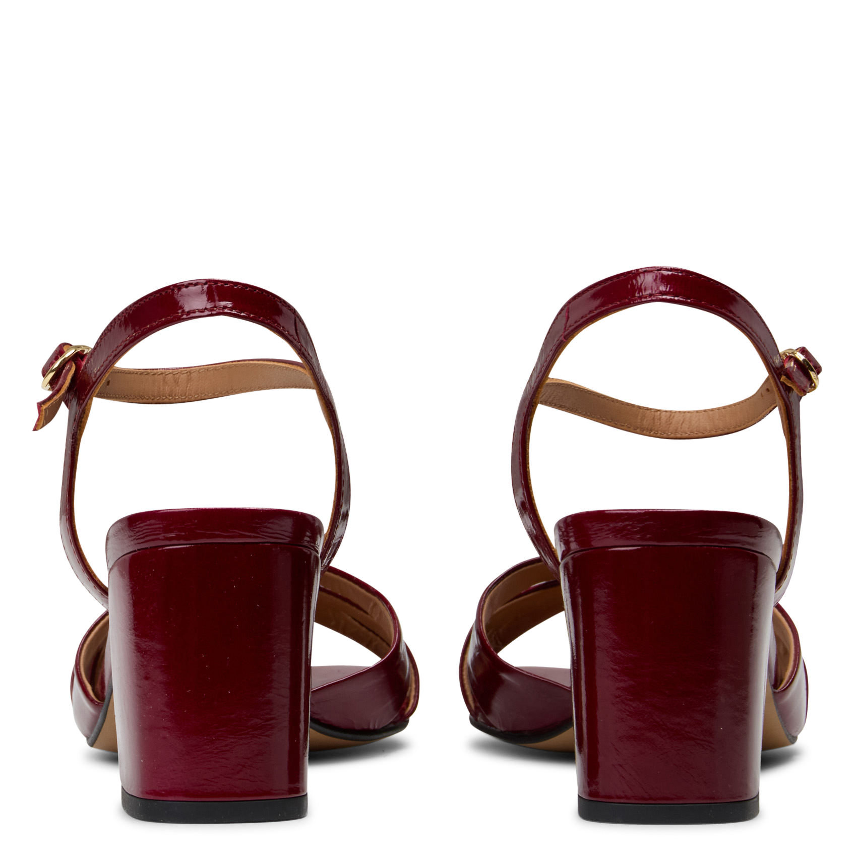 Caflo - Hohe Wildledersandalen Rot