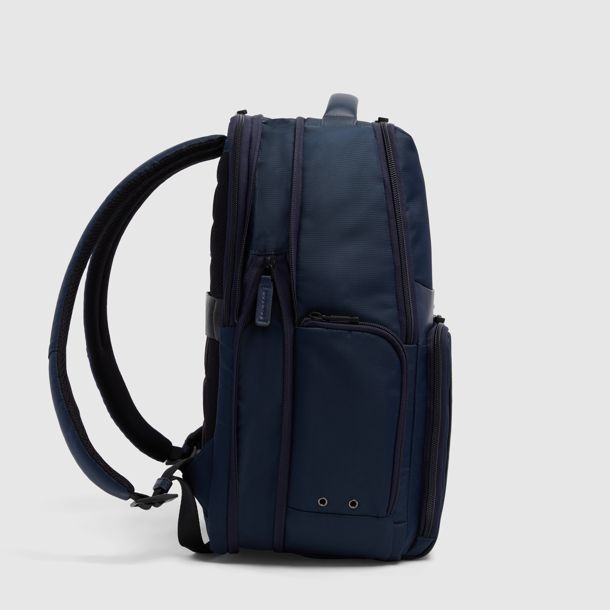 Expandable laptop backpack for 15.6" computer PIQUADRO Blue