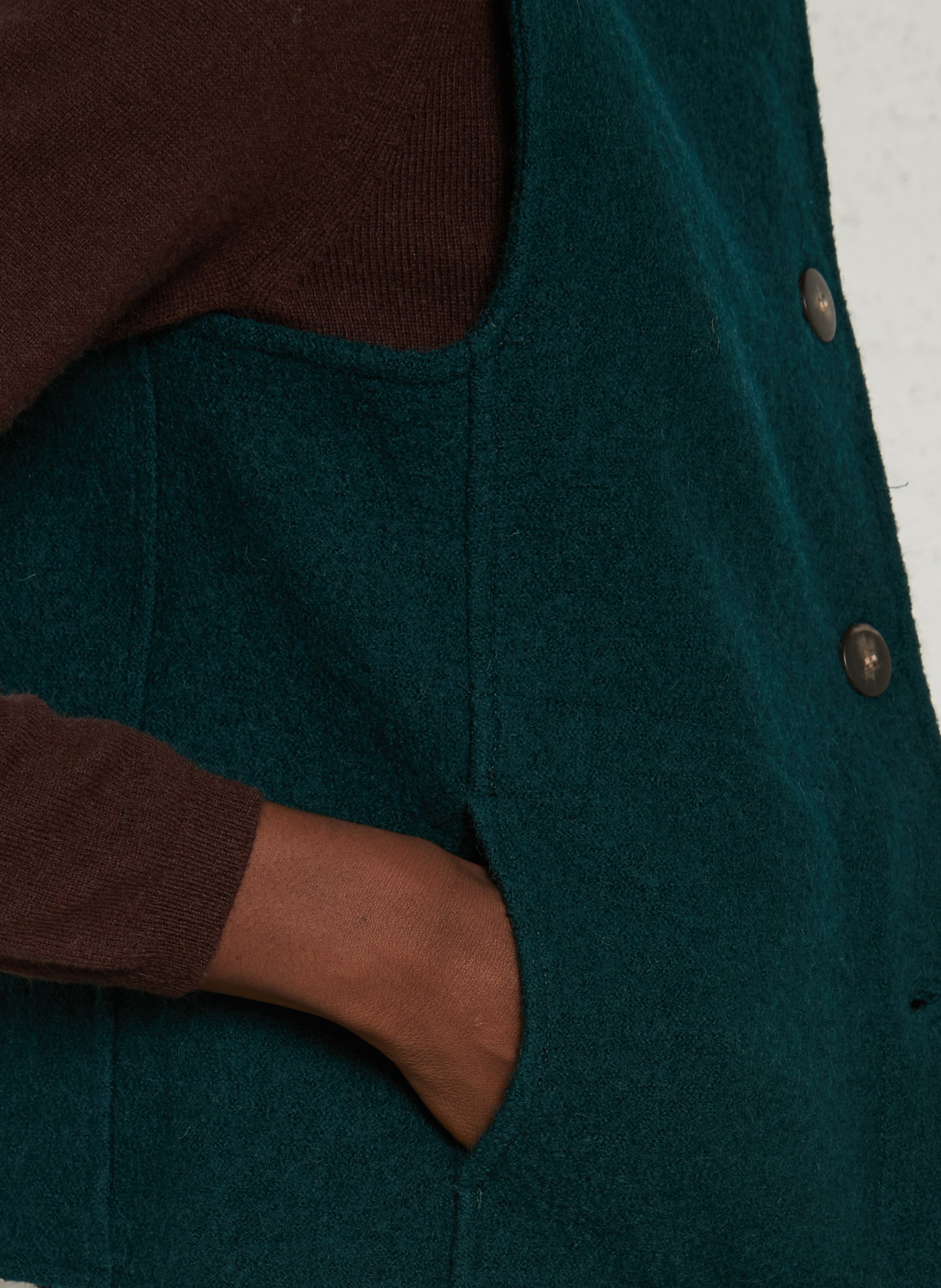 Gilet sans manches en laine NICE THINGS Bleu