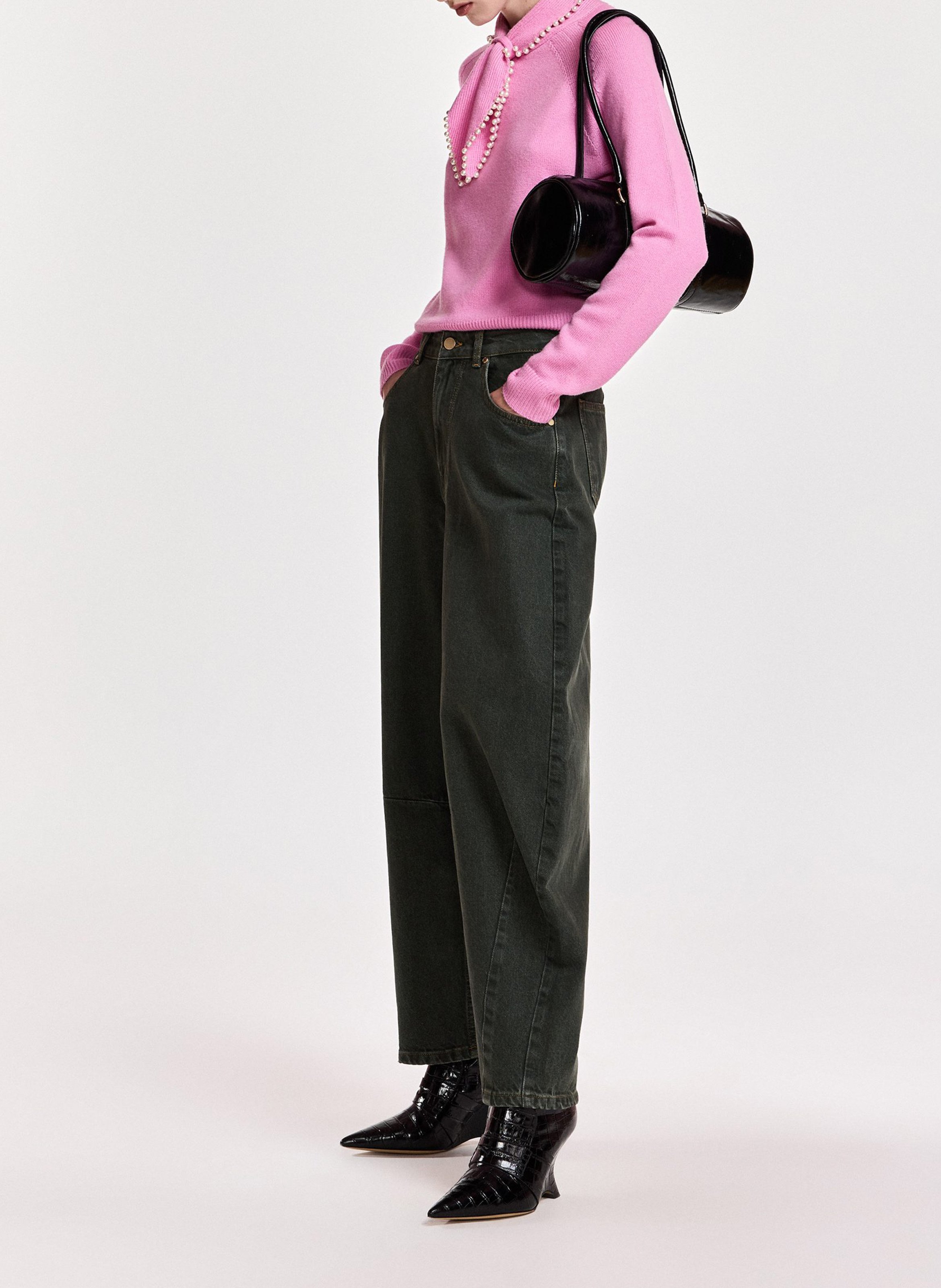 Organic cotton balloon jeans ESSENTIEL ANTWERP Grey