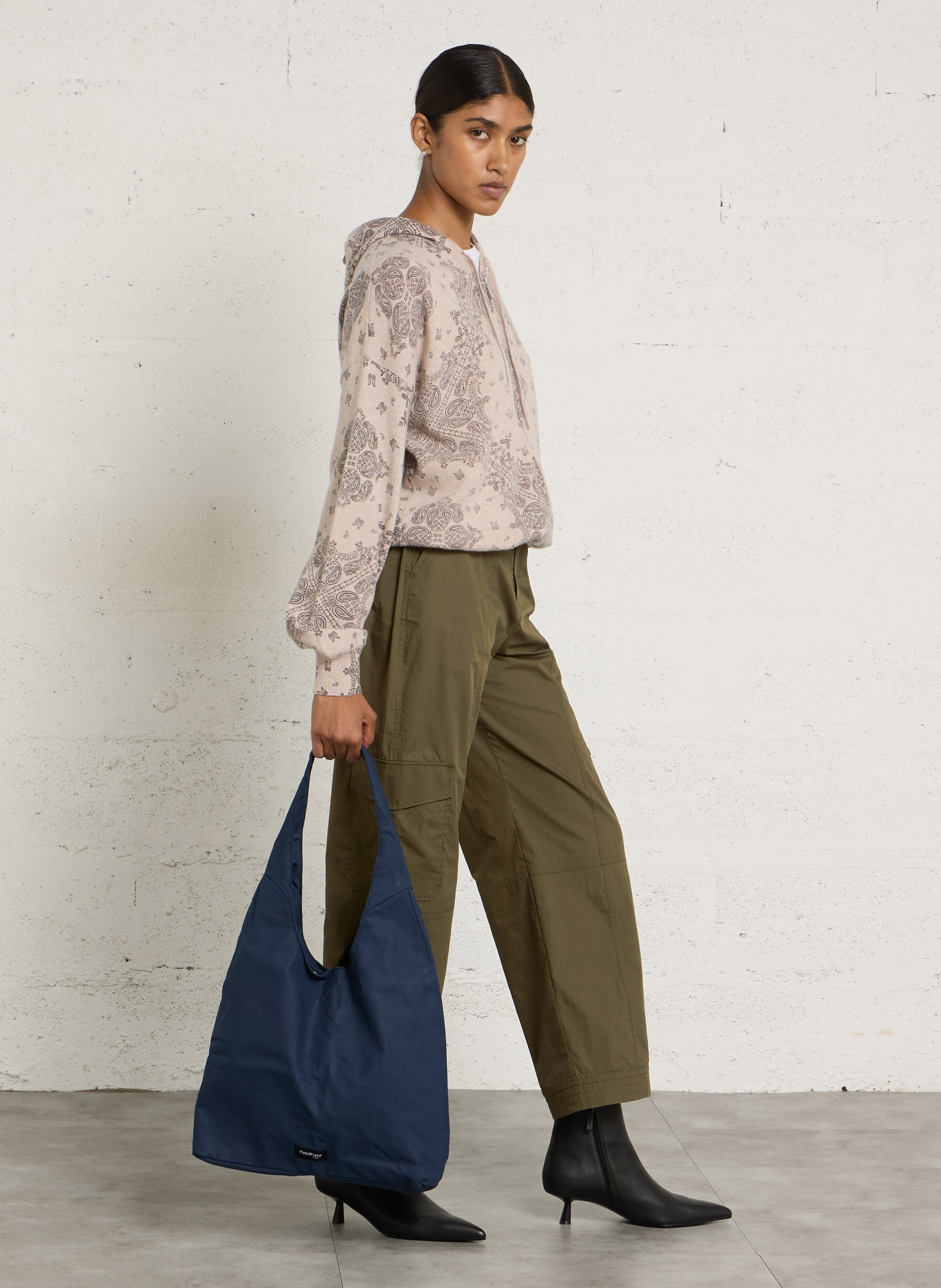 Shopper van biologisch katoen RIVEDROITE PARIS Blauw