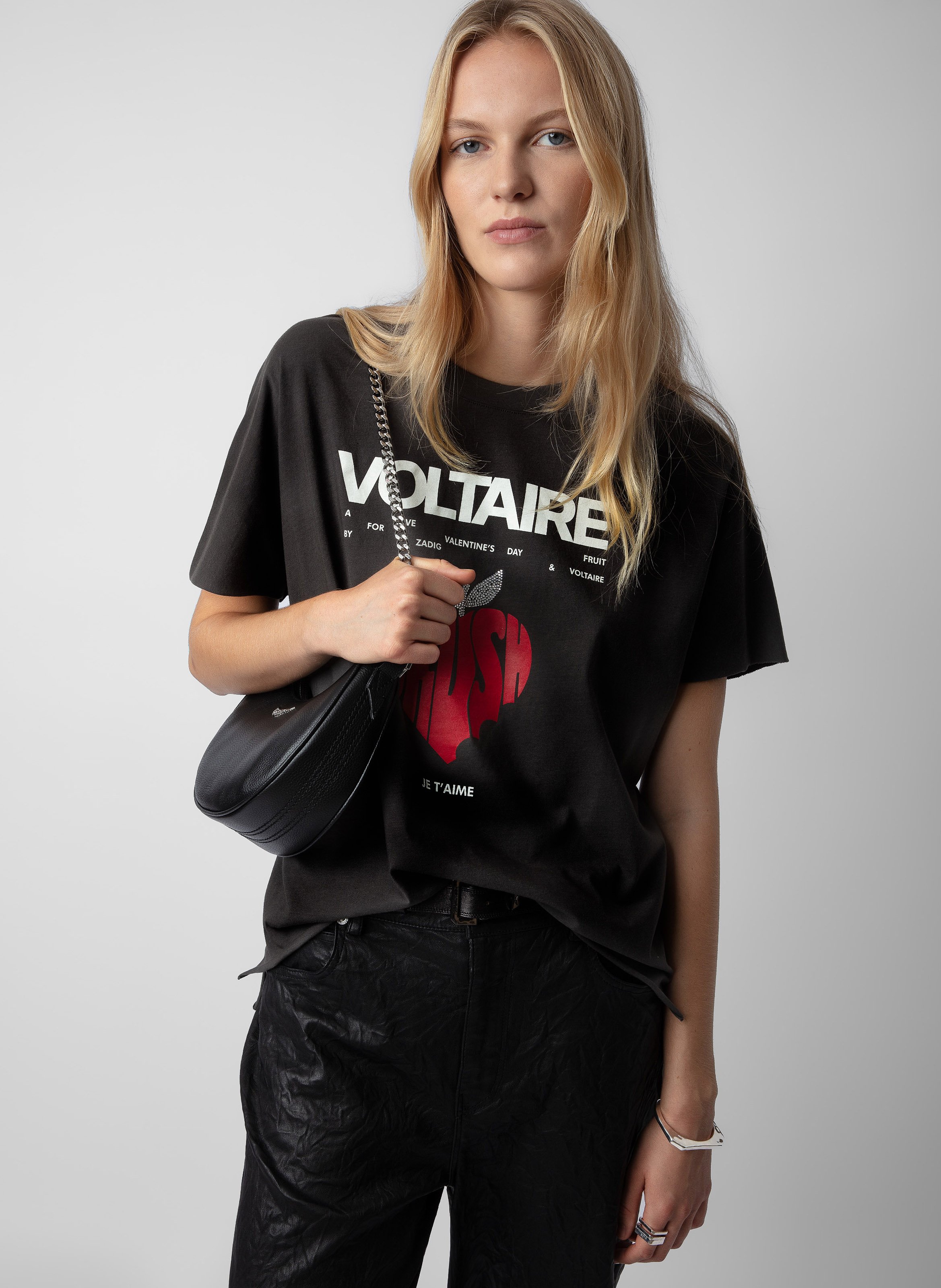 Tee shirt zadig best sale et voltaire femme noir