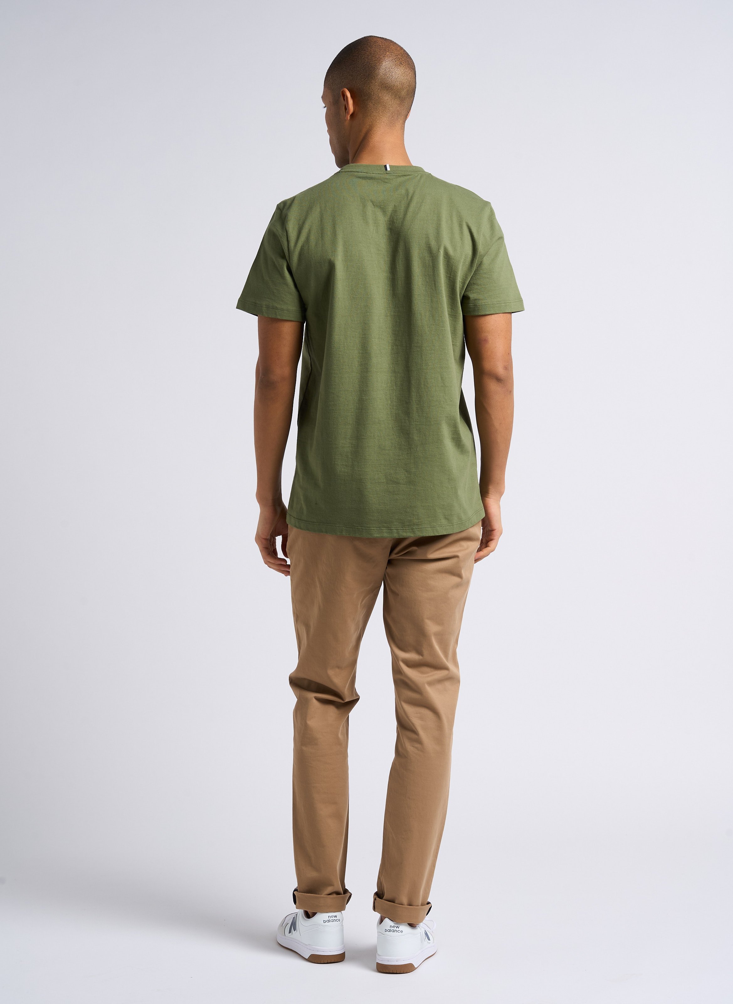 Besticktes T-Shirt aus Baumwoll-Mix, Regular Fit FAGUO Khaki