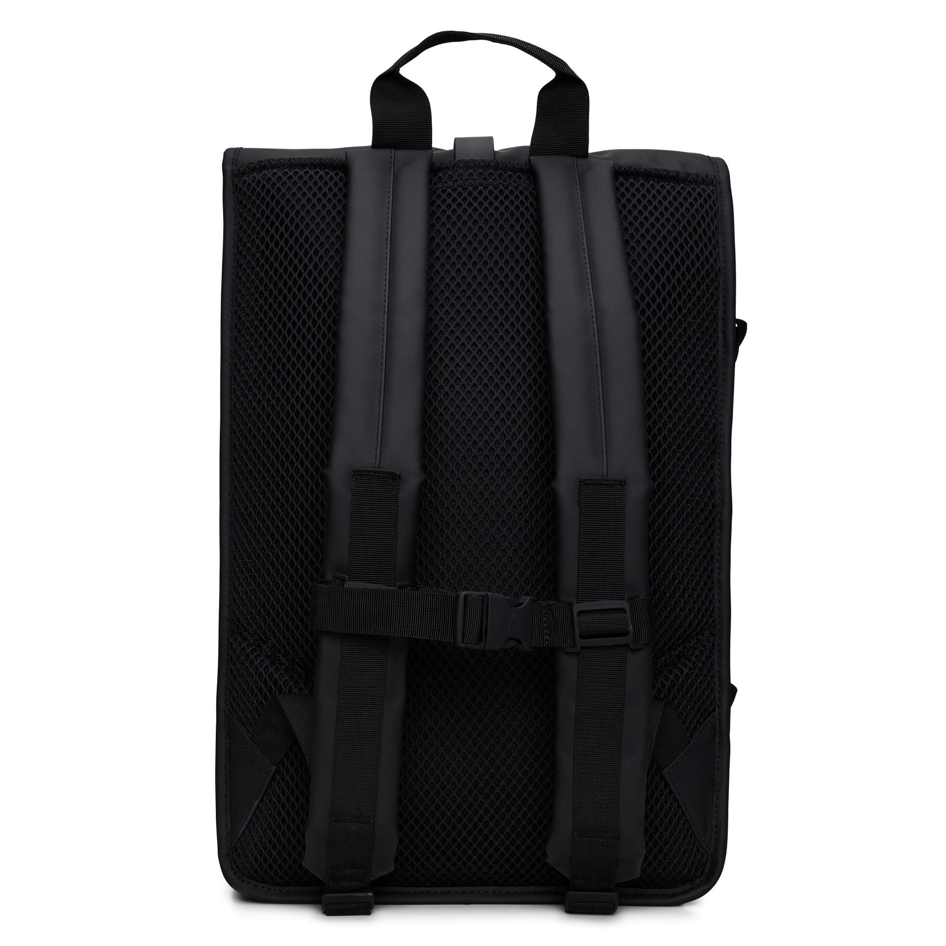 Waterproof roll-top backpack RAINS Black