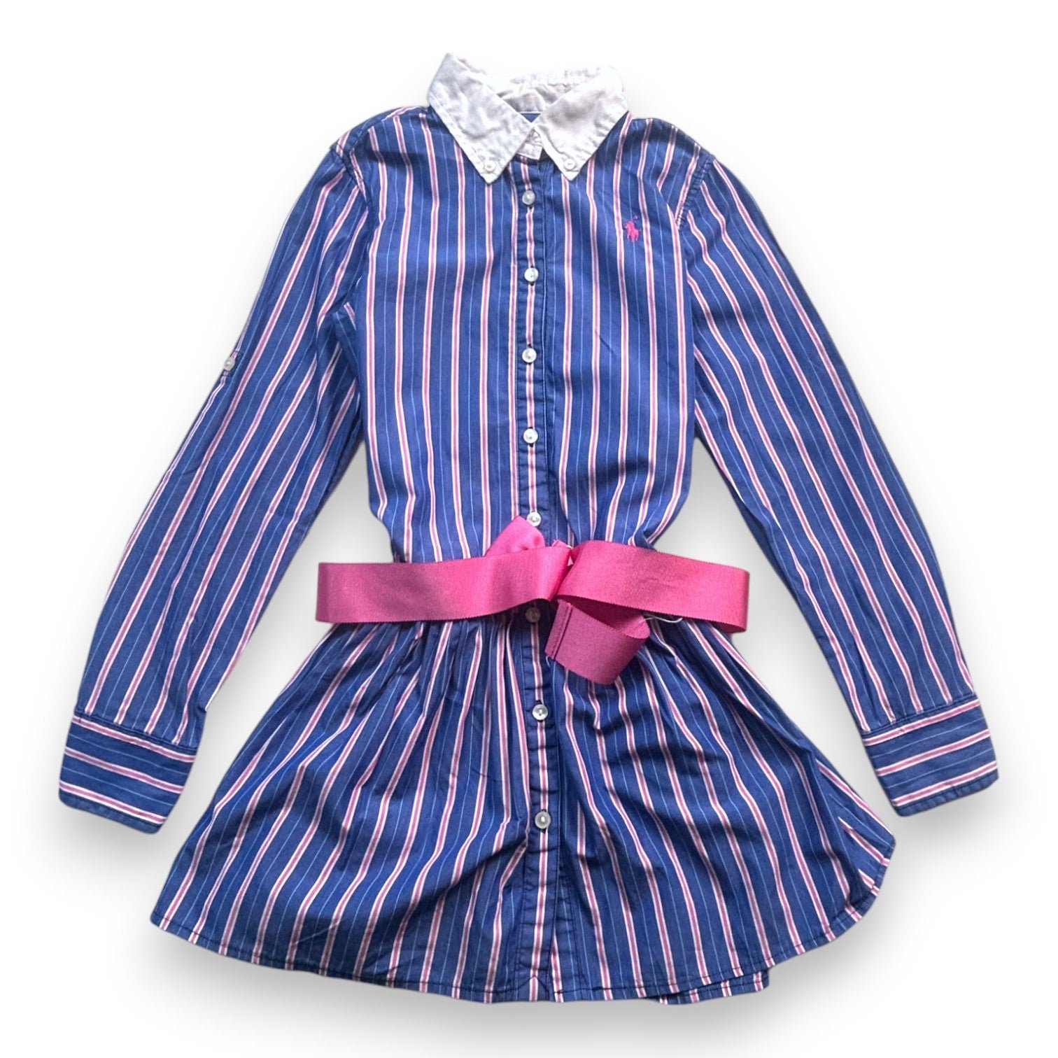 Blue children's dress - 7 years POLO RALPH LAUREN - Seconde Main Blue