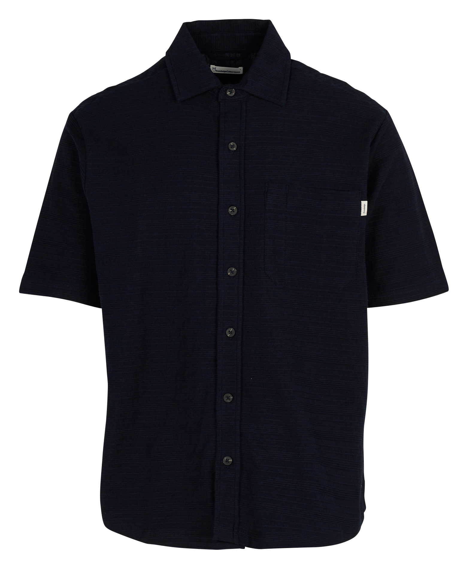 Chemise col classique en coton bio KNOWLEDGE COTTON APPAREL Bleu