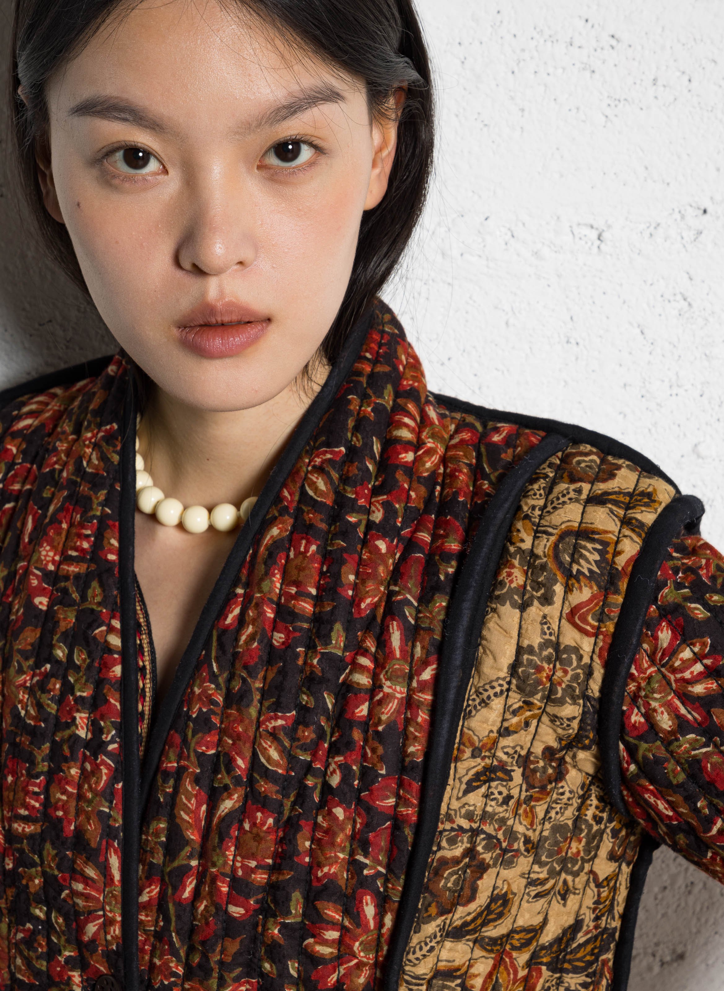 Cotton jacket with top stitching MAISON HOTEL Orange