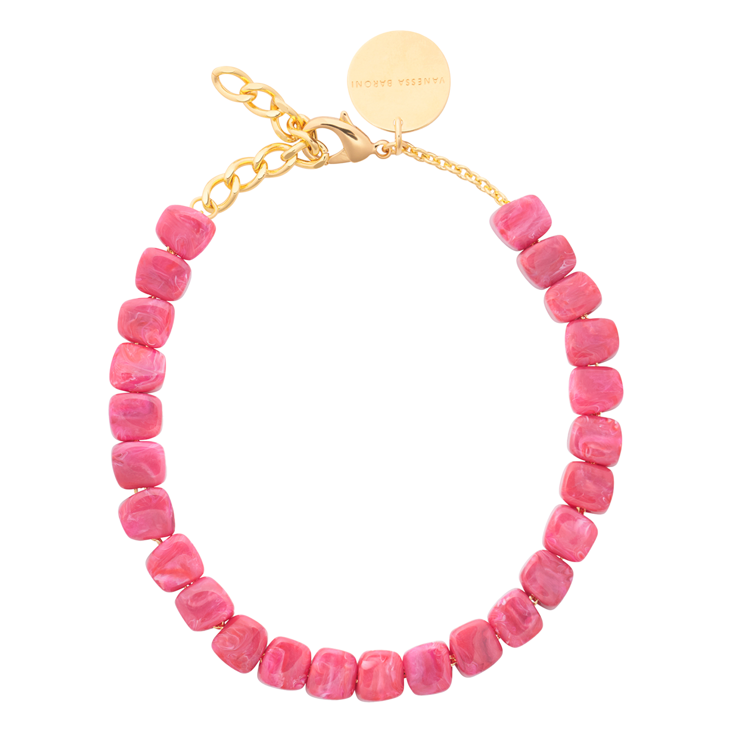 Perlenkette VANESSA BARONI Rosa