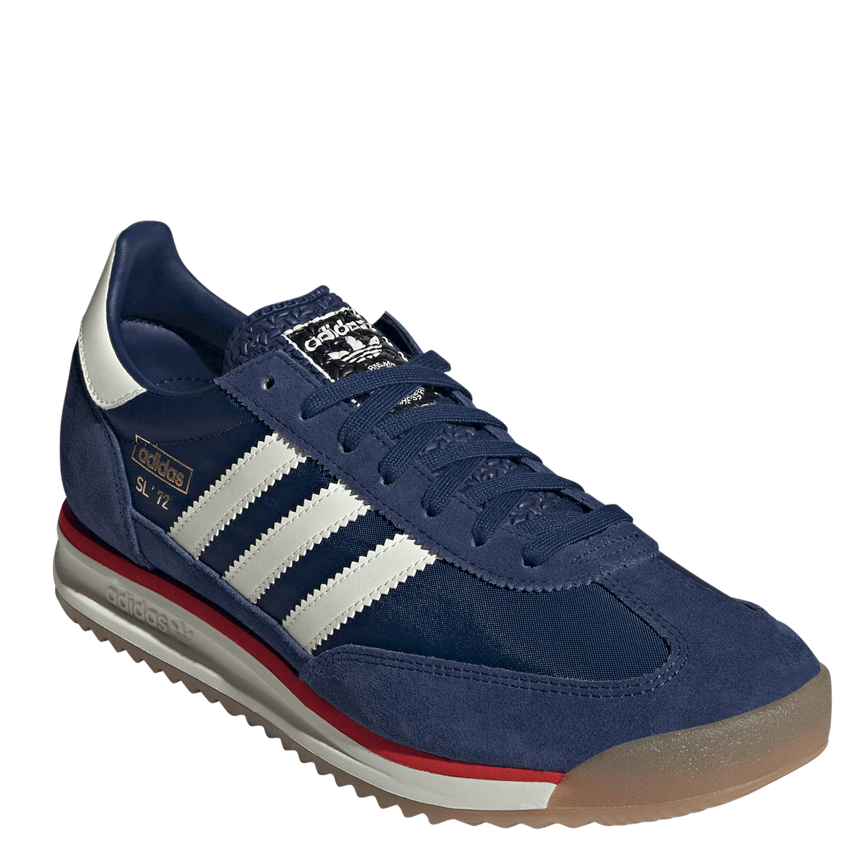 Contrasting leather-effect low-top sneakers ADIDAS Blue