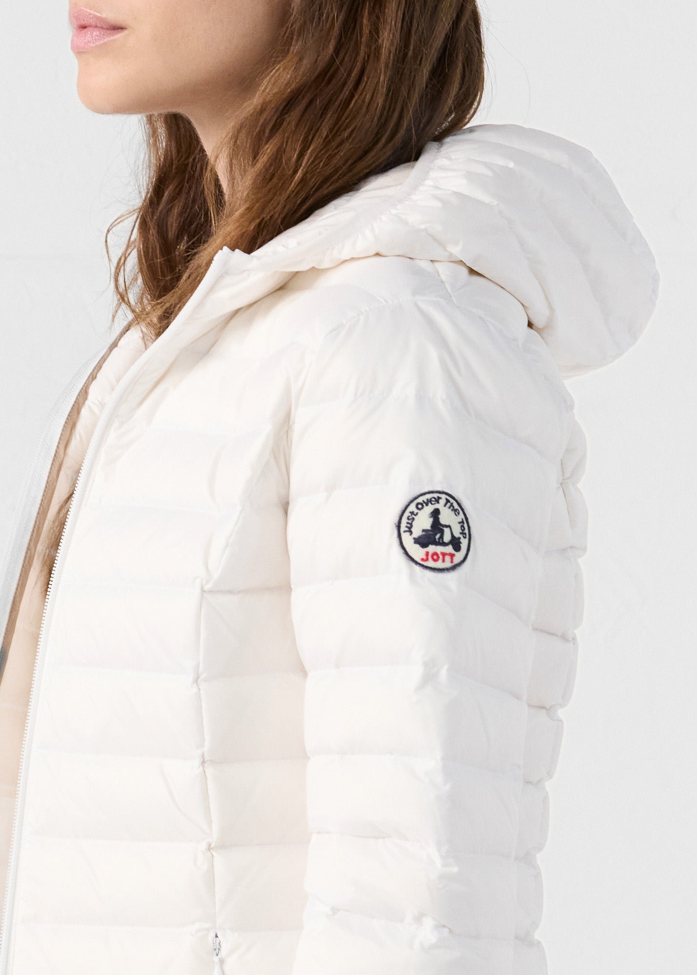 Lightweight hooded puffer jacket Cloe White
