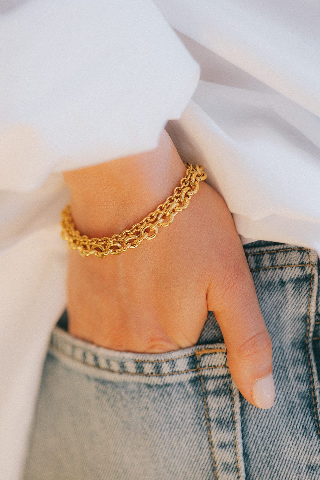 Fine gold bracelet MONSIEUR SIMONE Golden
