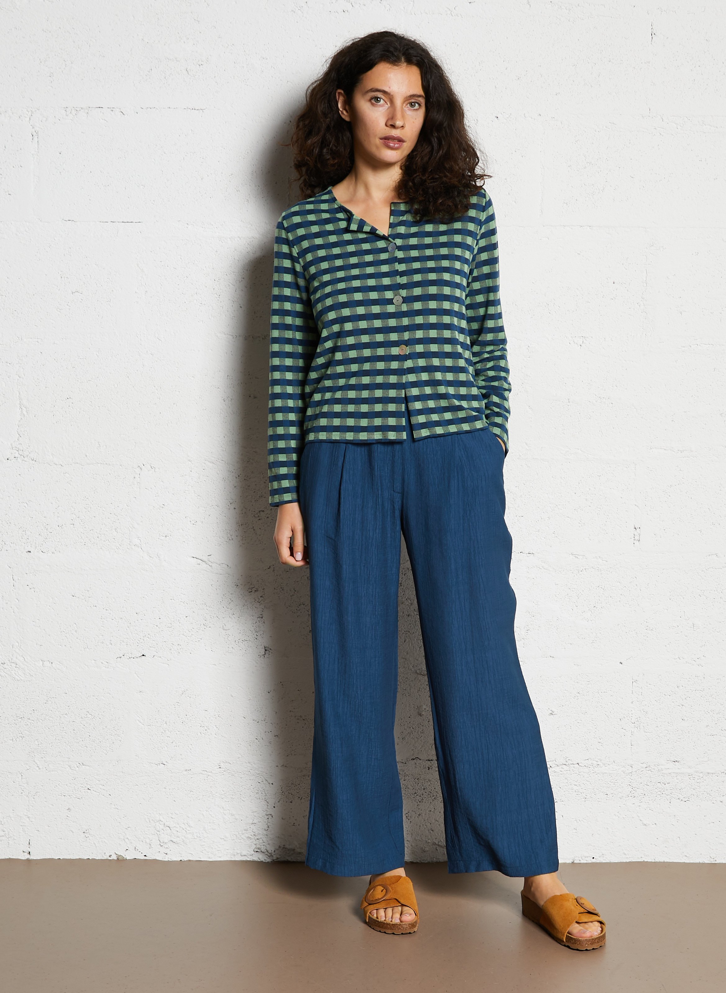 Pantalon droit NICE THINGS Bleu