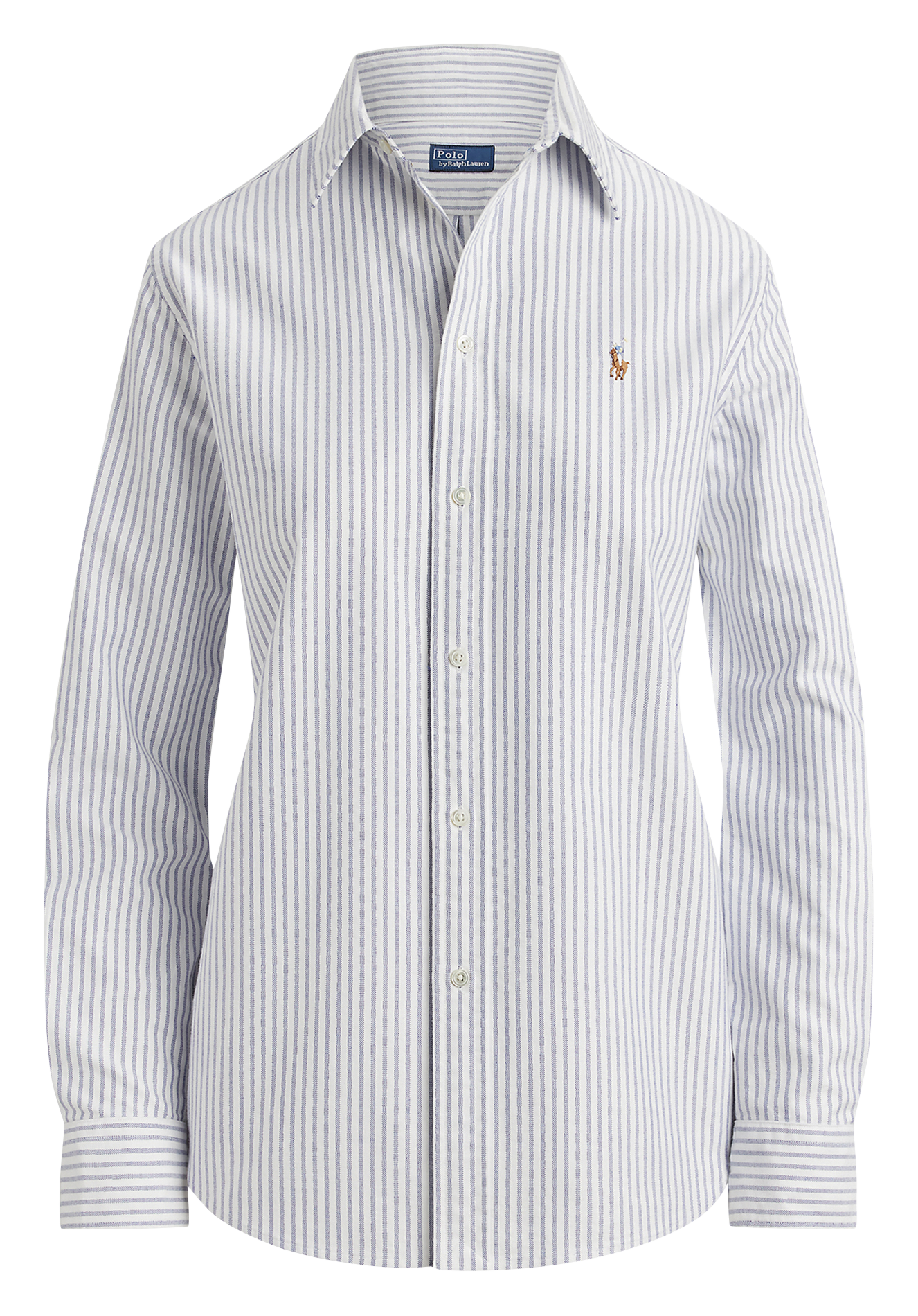 Chemise ajustée col classique en coton POLO RALPH LAUREN Multicolore