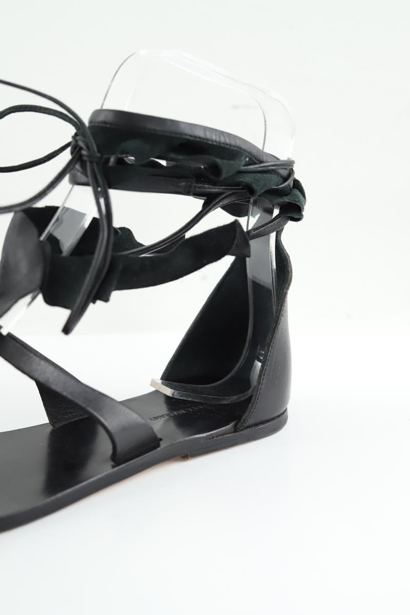 Faux leather sandals ISABEL MARANT - Seconde Main Black