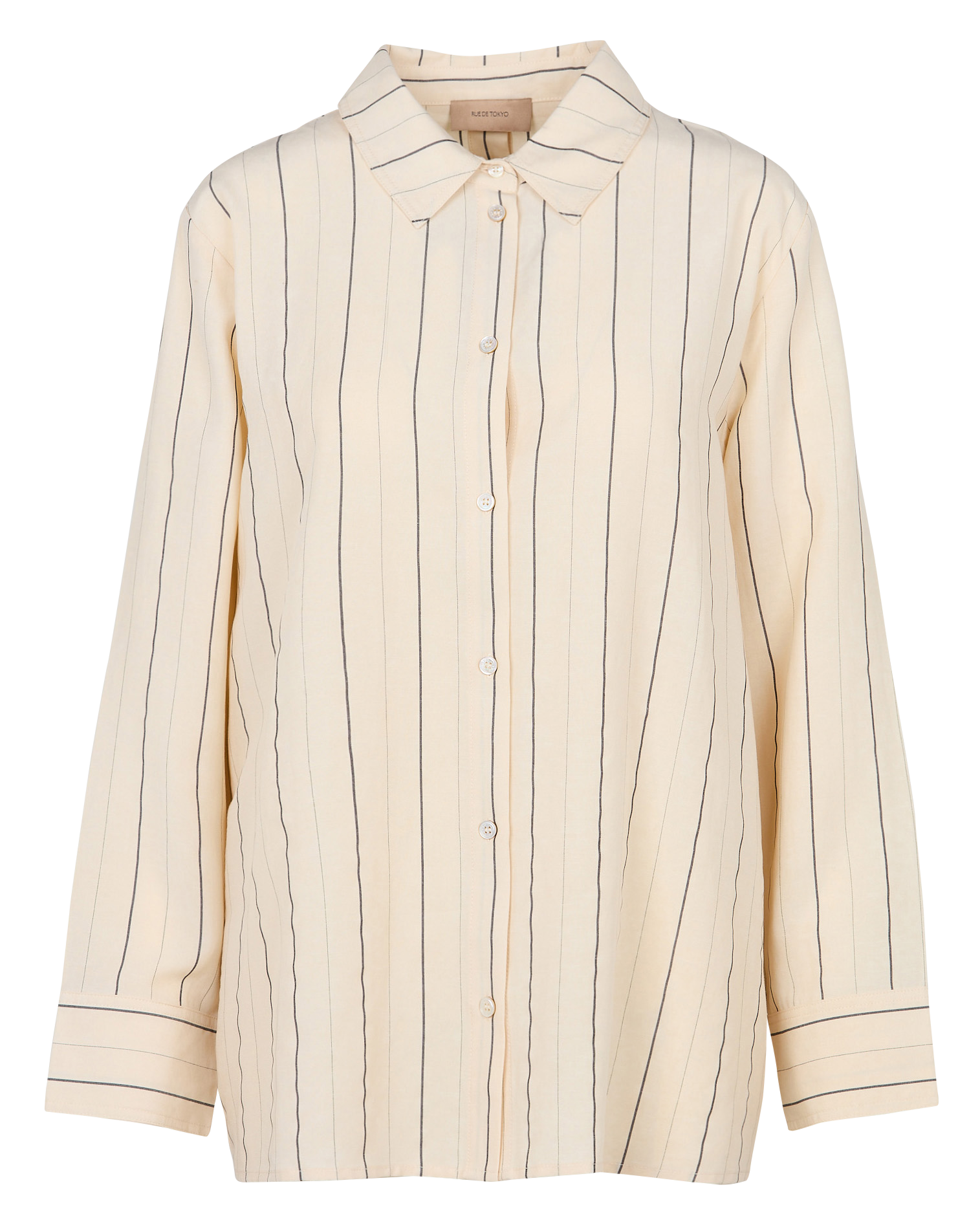 Gestreepte blouse met klassieke kraag RUE DE TOKYO Veelkleurig