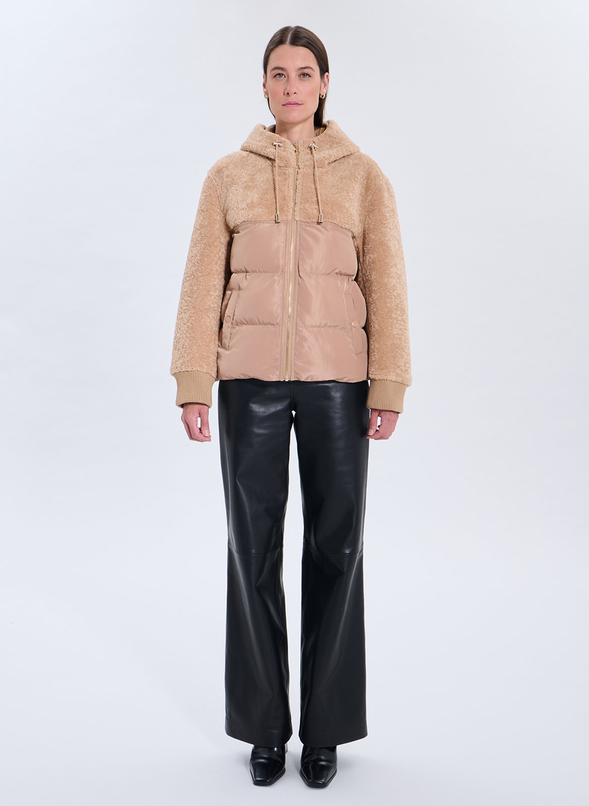 Manteau à capuche ZAPA Marron