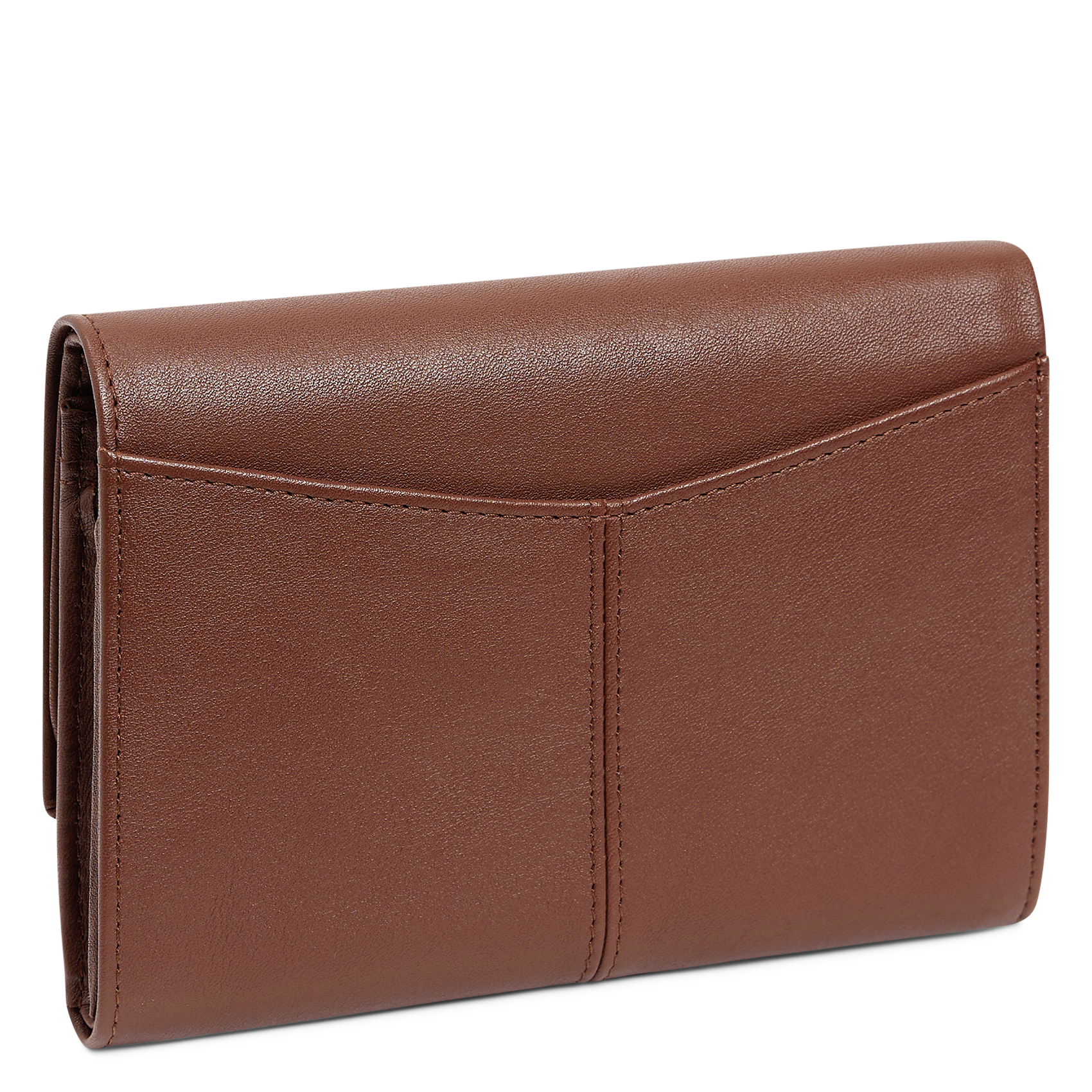 Gladde, leren portefeuille LE TANNEUR Bruin