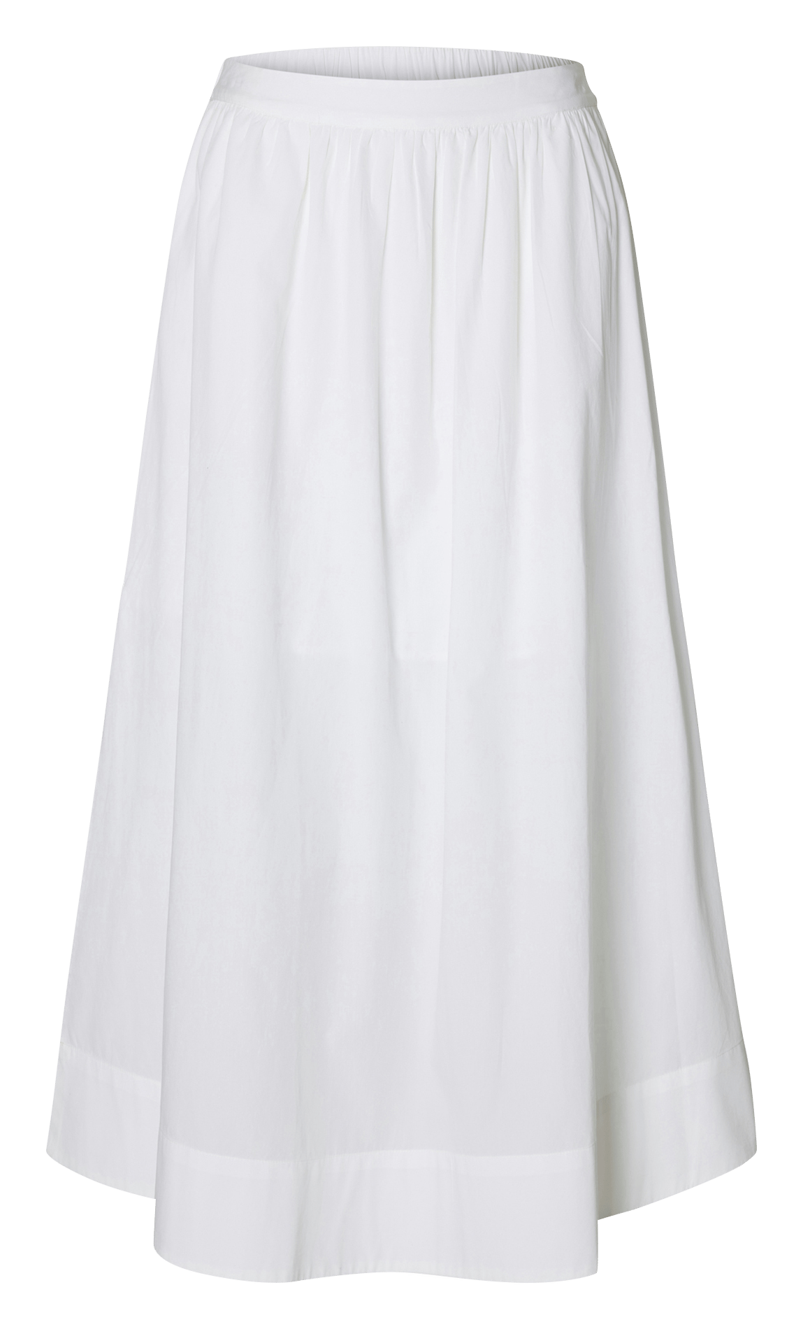 Halflange rok van biologisch katoen SELECTED