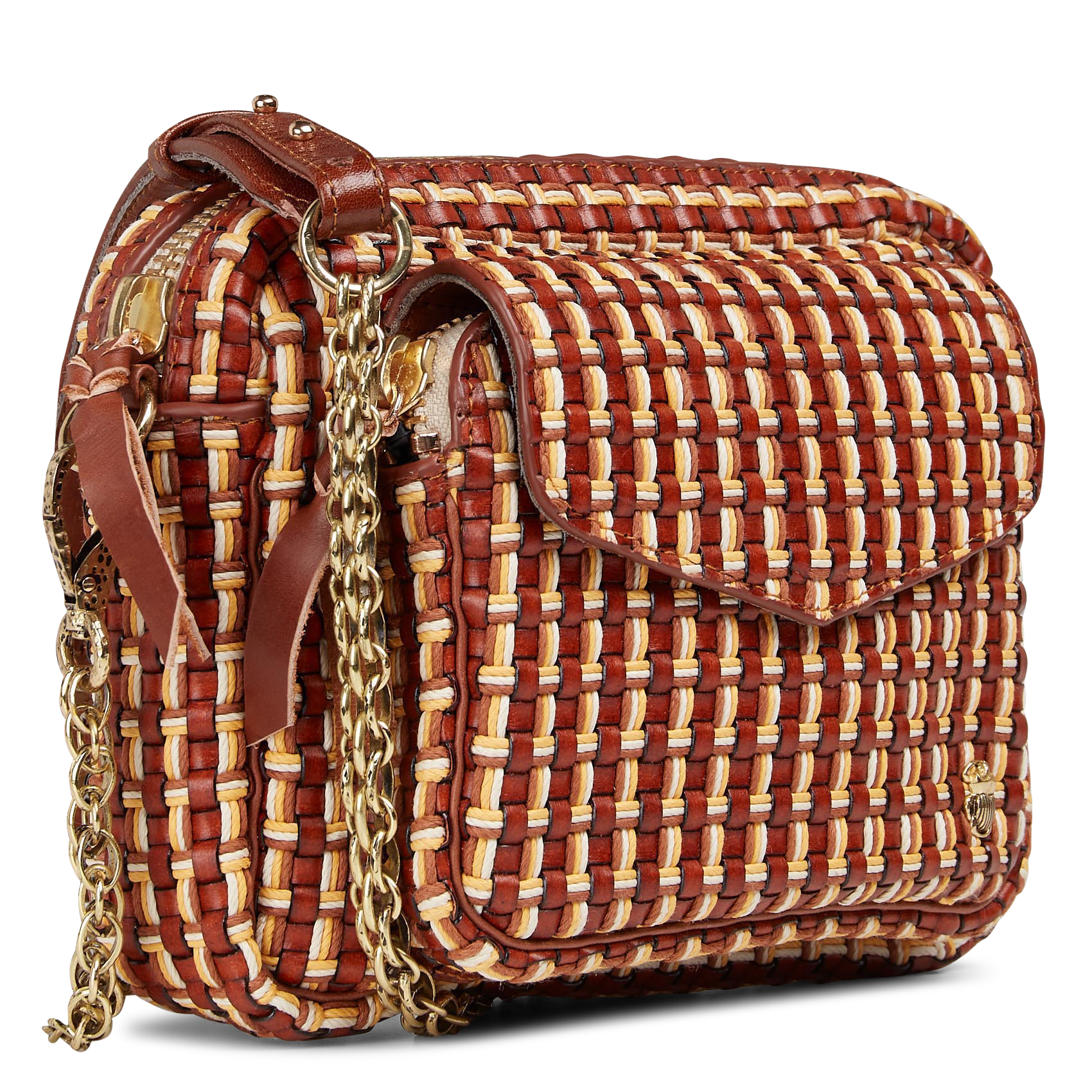 Brieftasche aus Leder CLARIS VIROT Braun