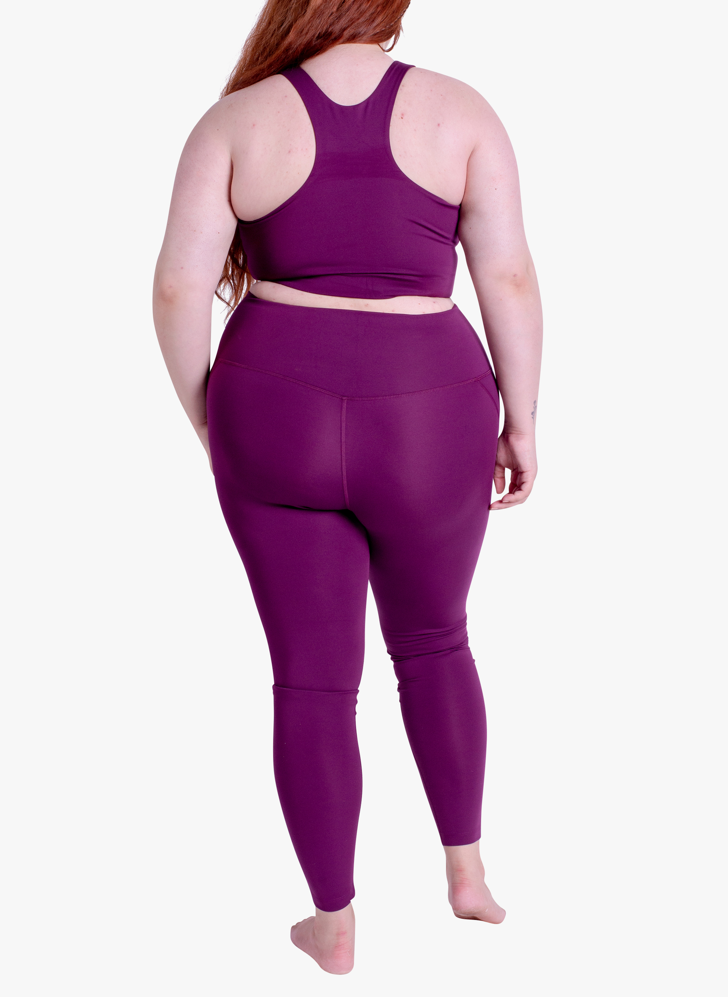 Legging de sport compressif GIRLFRIEND COLLECTIVE Prune
