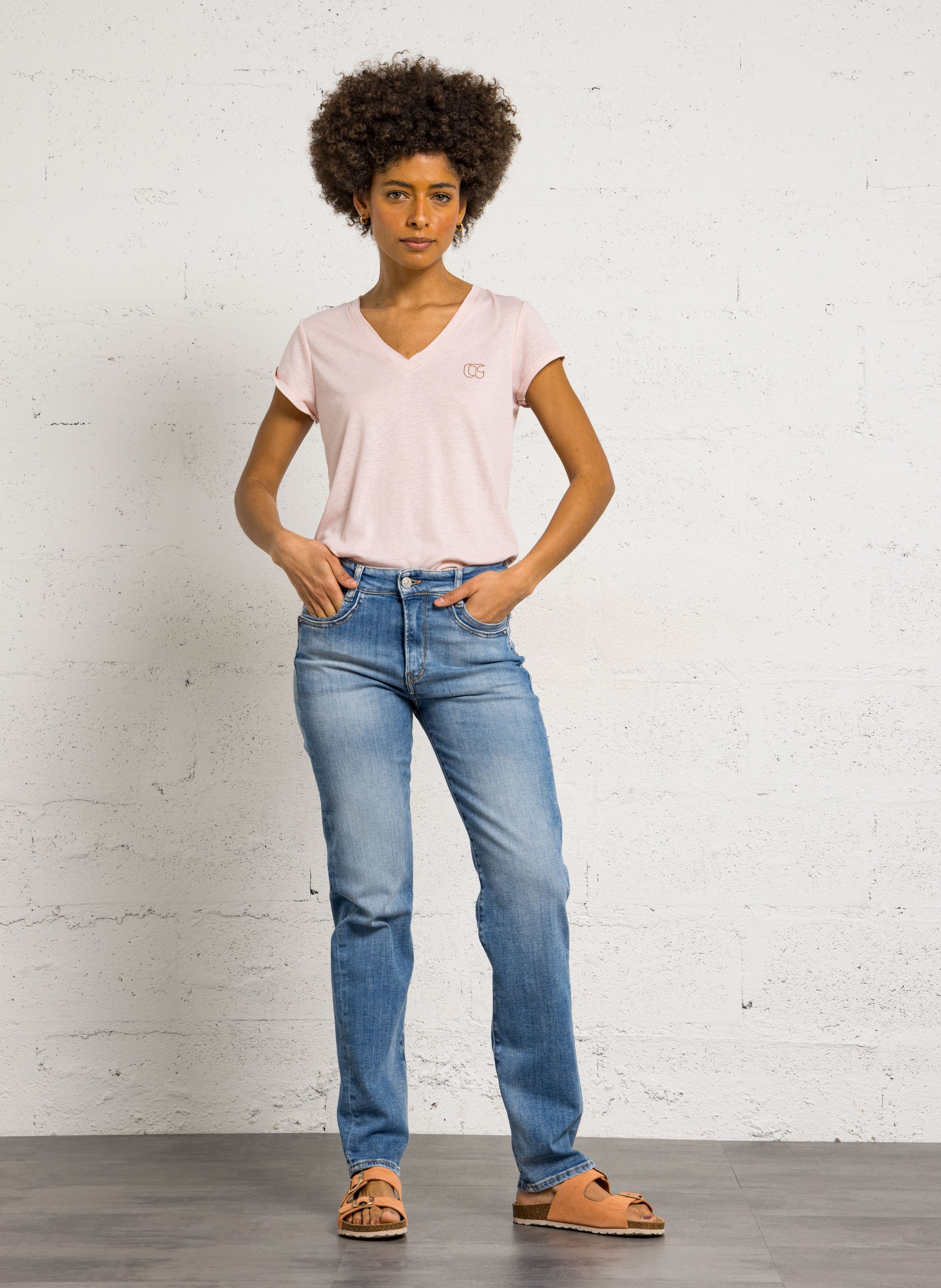 T-shirt LE TEMPS DES CERISES Roze