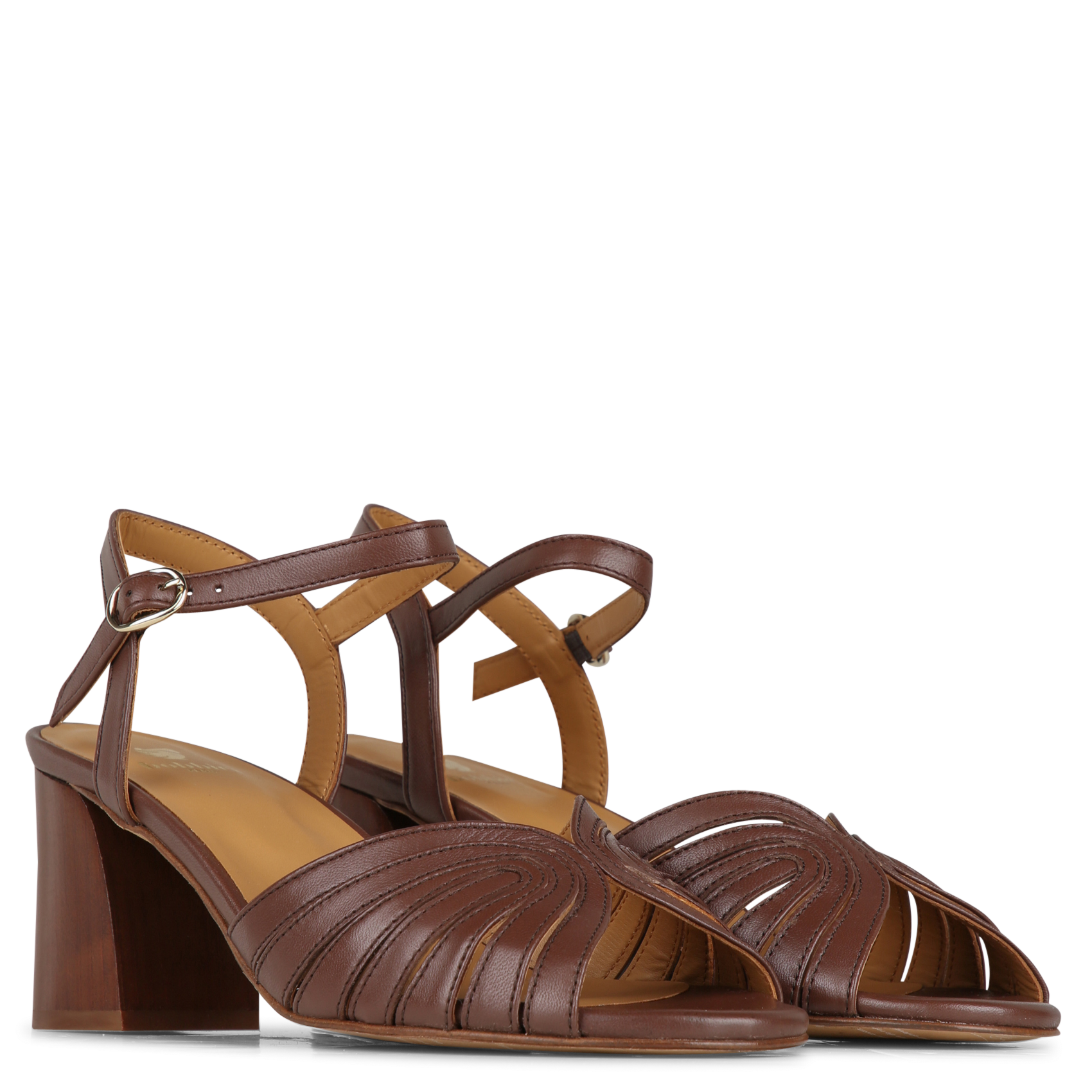 Alice - Ledersandalen mit Absatz BOBBIES Braun